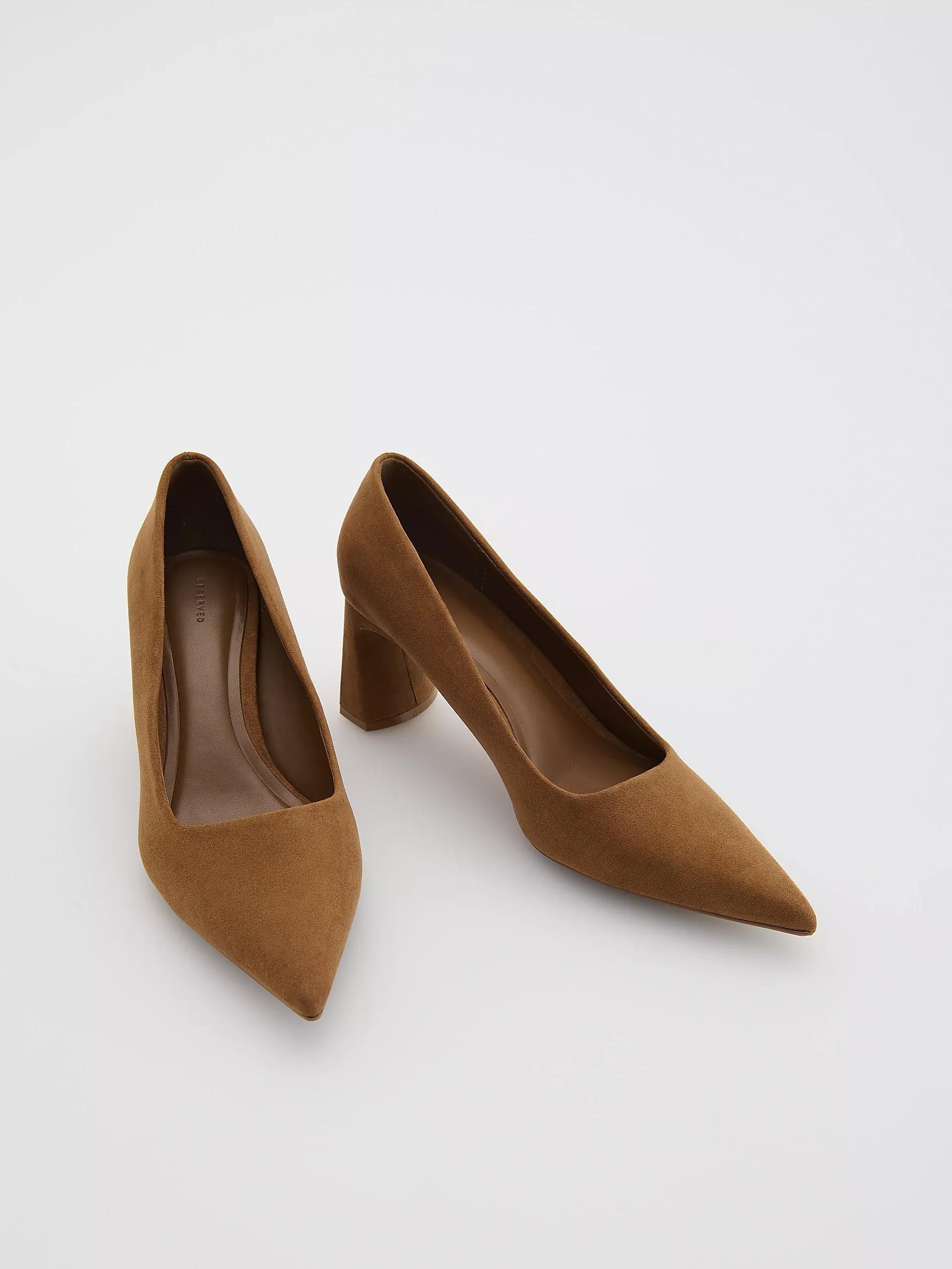 Block-heel pumps, Women, Beige, medium