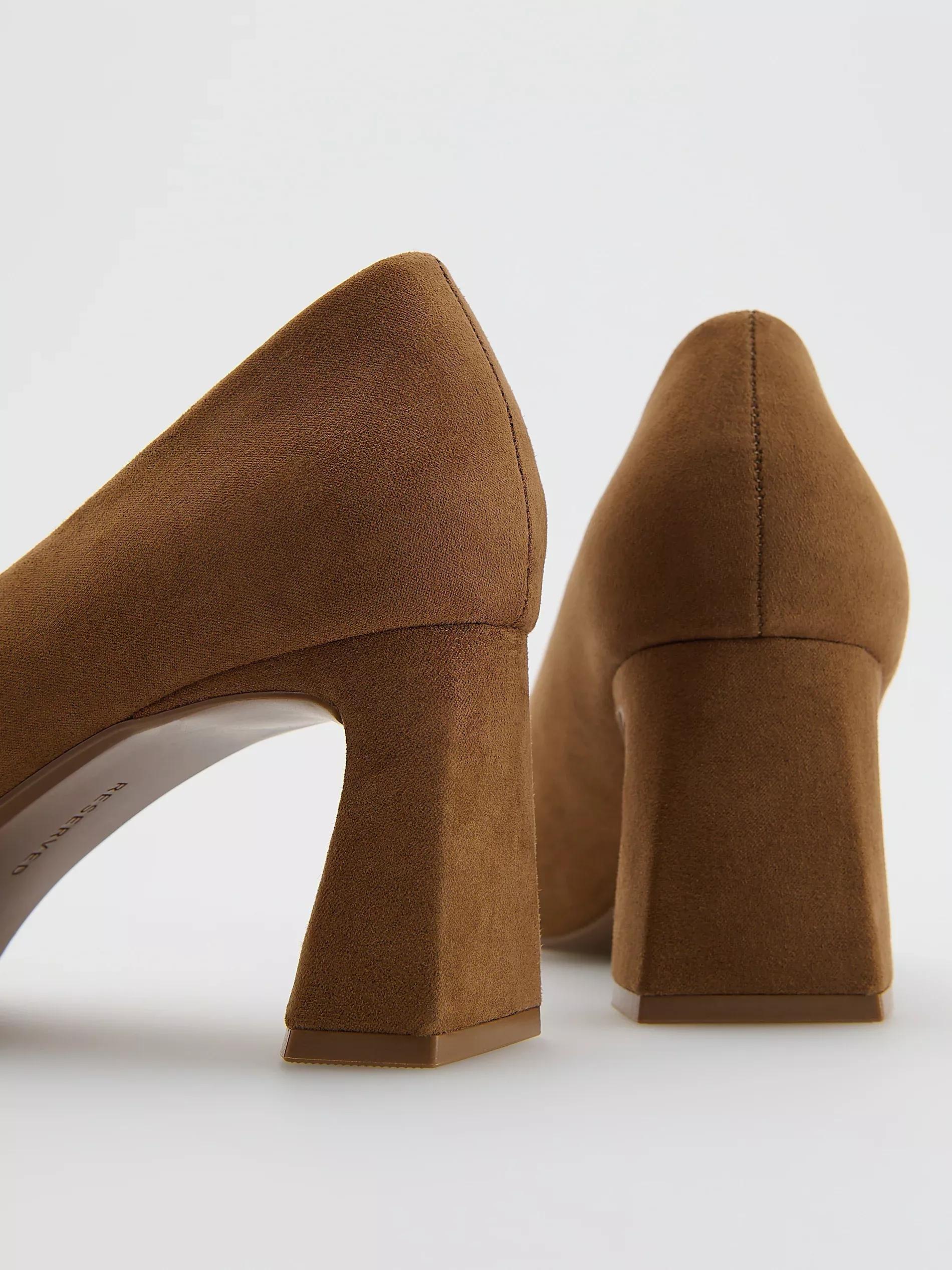Block-heel pumps, Women, Beige, medium