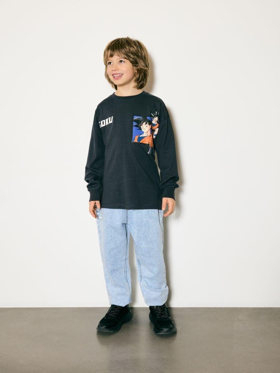 Grey Dragon Ball Z Longsleeve T-Shirt, Grey, large image number 0