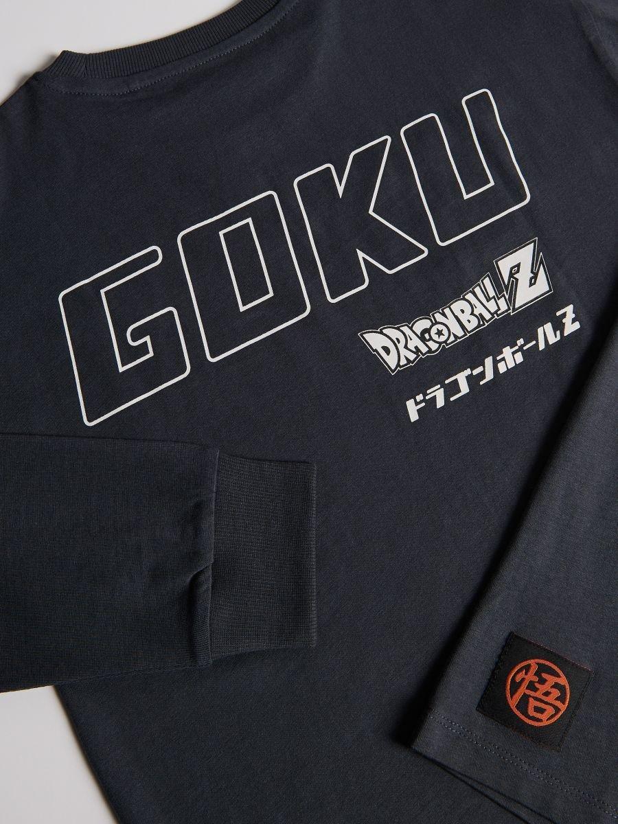 Grey Dragon Ball Z Longsleeve T-Shirt, Grey, large image number 2