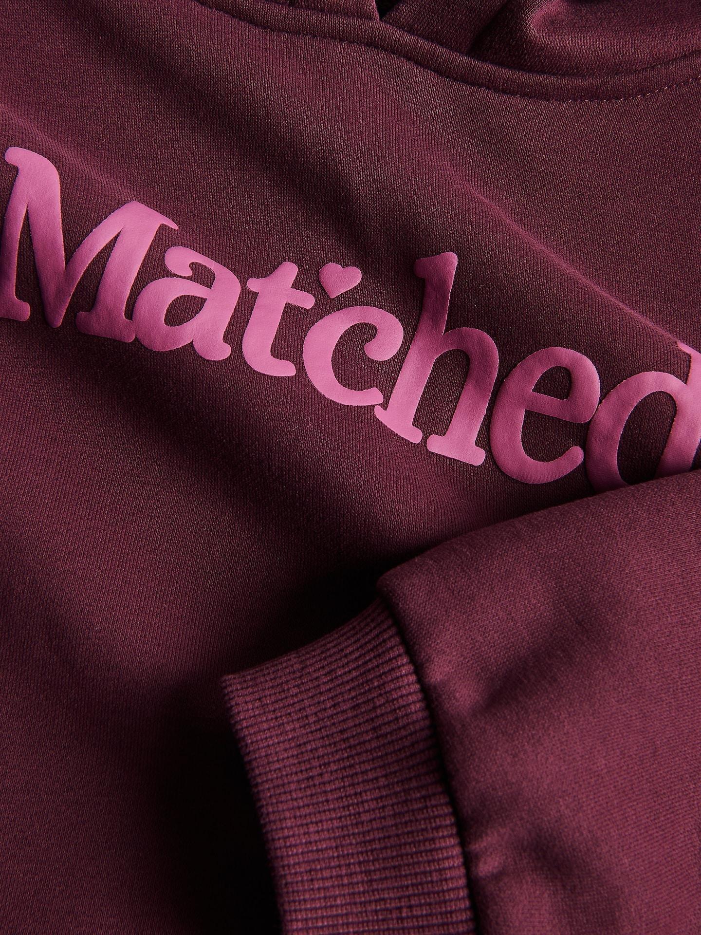 Red Printed Sweatshirt, Burgundy, large image number 4