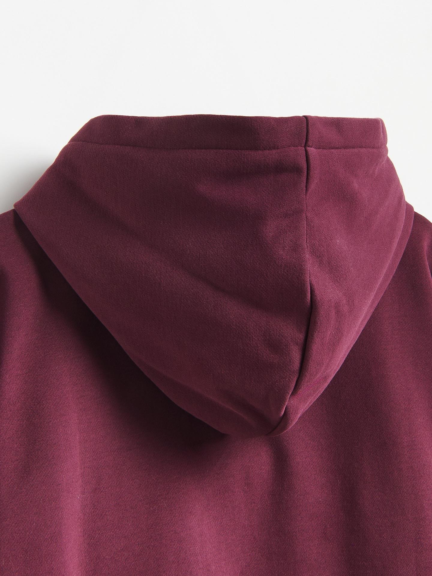 Red Printed Sweatshirt, Burgundy, large image number 5