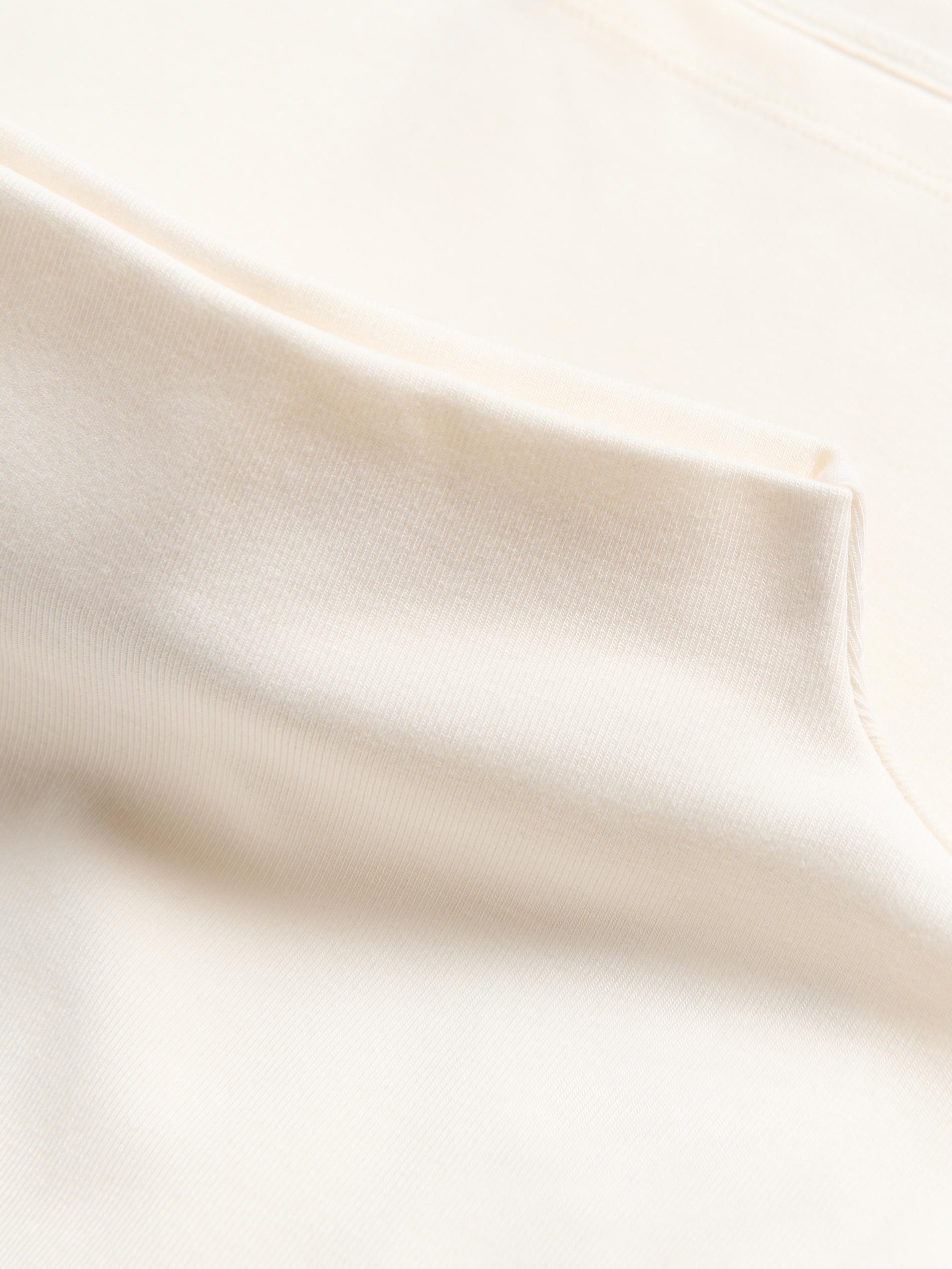 Cream High Neck T-Shirt, Ivory, large image number 5