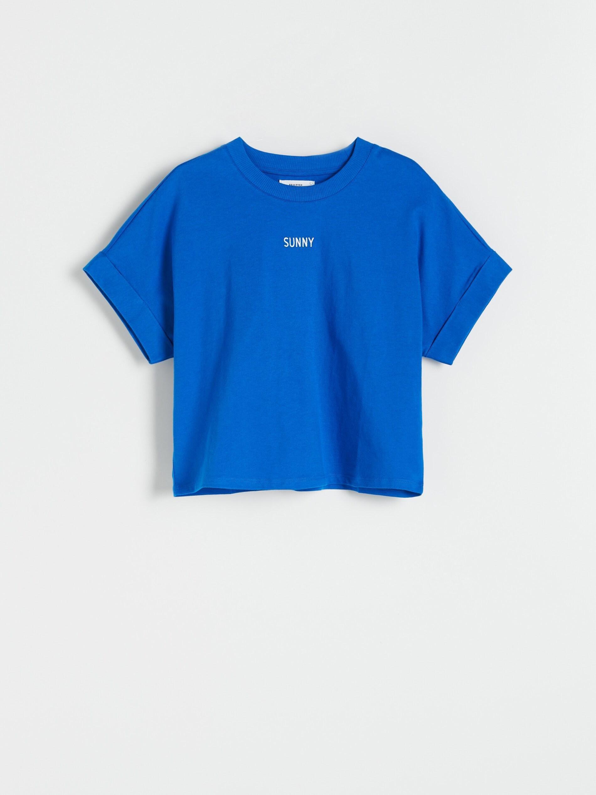 Navy T-Shirt With Embroidery, , large image number 2