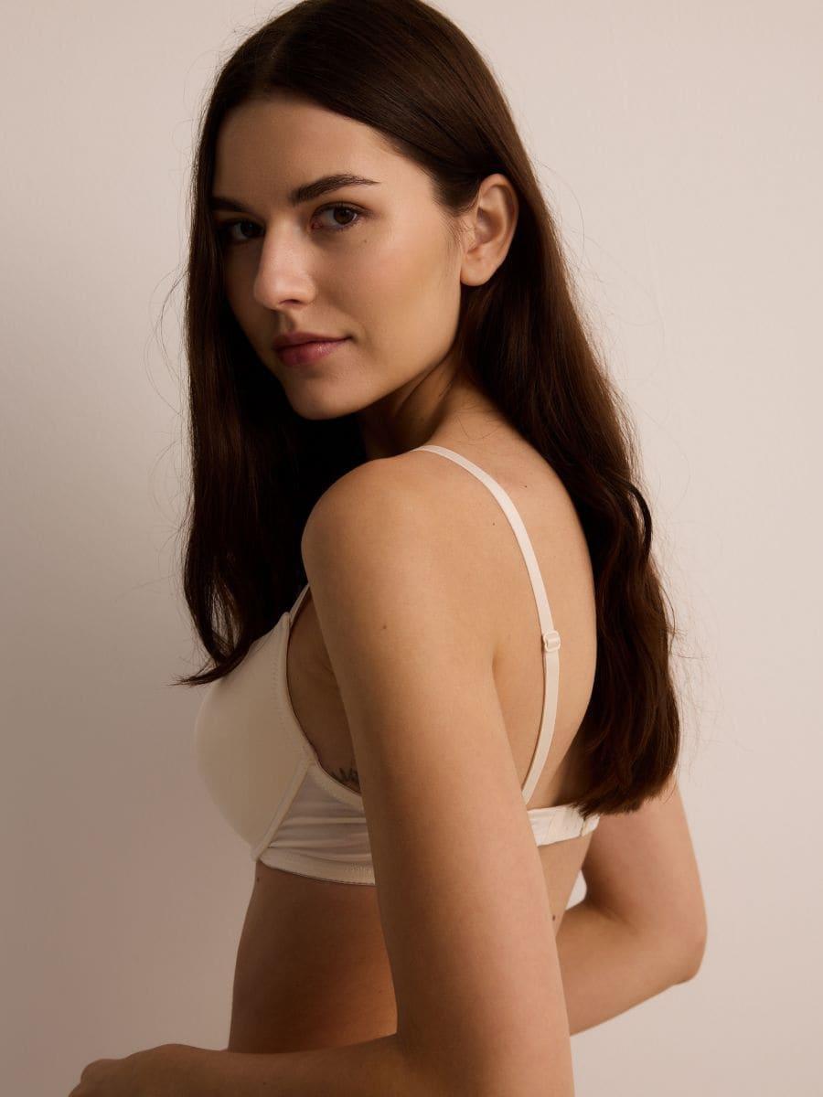 White-Black 2-Pack Bras With Strong Push-Up Effect, , large image number 3
