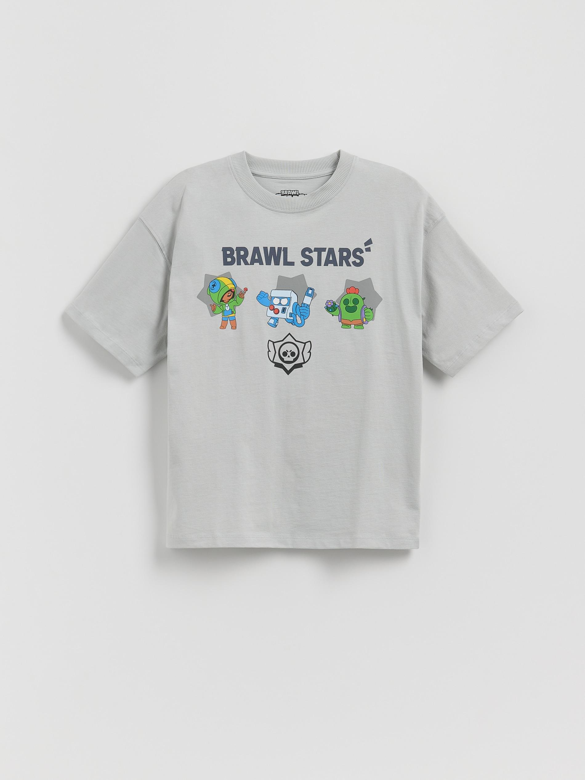 LIGHT GREY Brawl Stars T-shirt, Light grey, medium