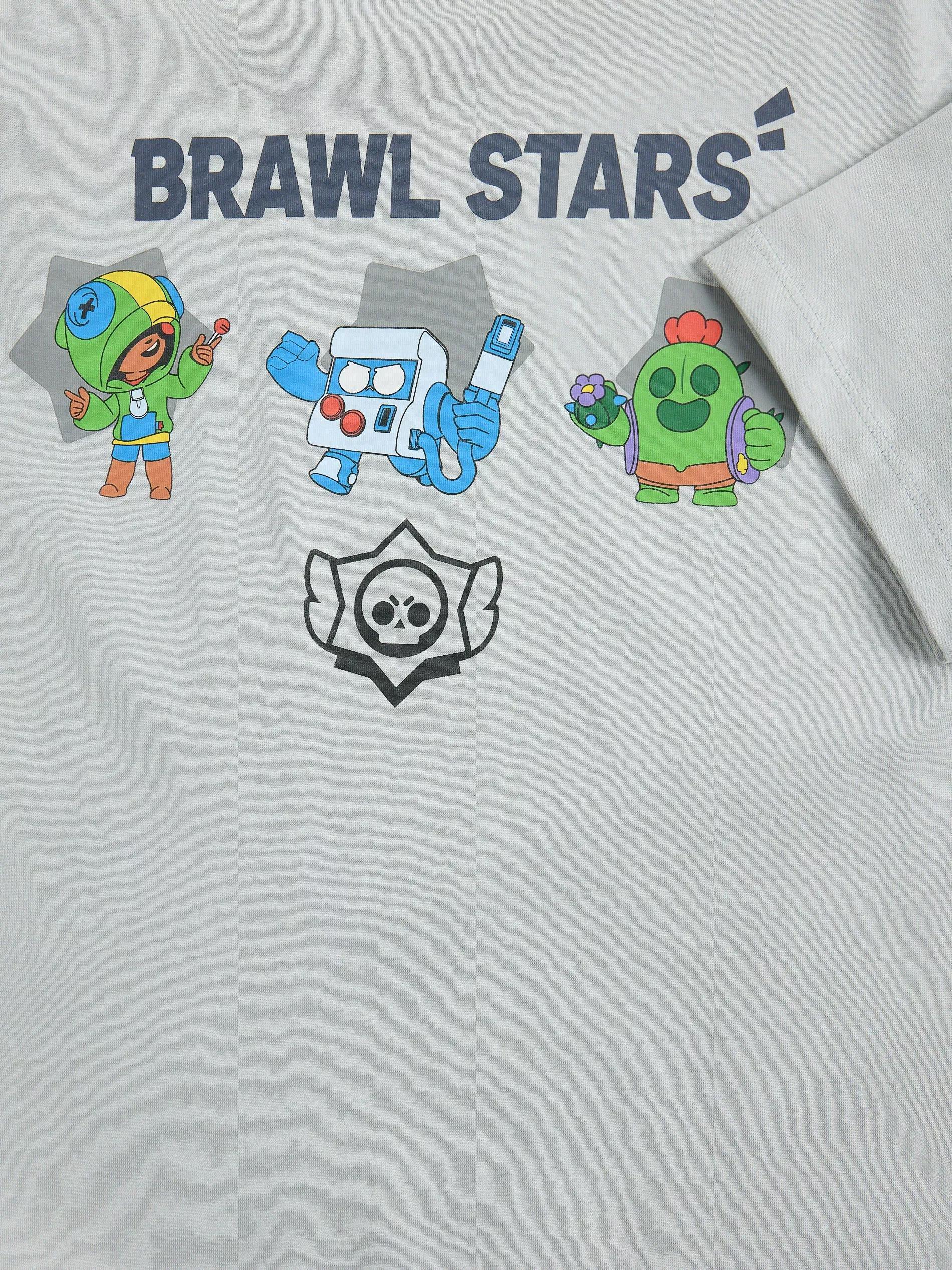 LIGHT GREY Brawl Stars T-shirt, Light grey, medium