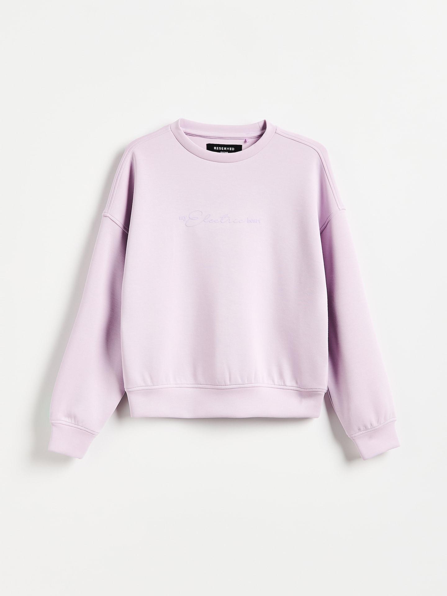 Purple Modal Blend Sweatshirt, Purple, medium