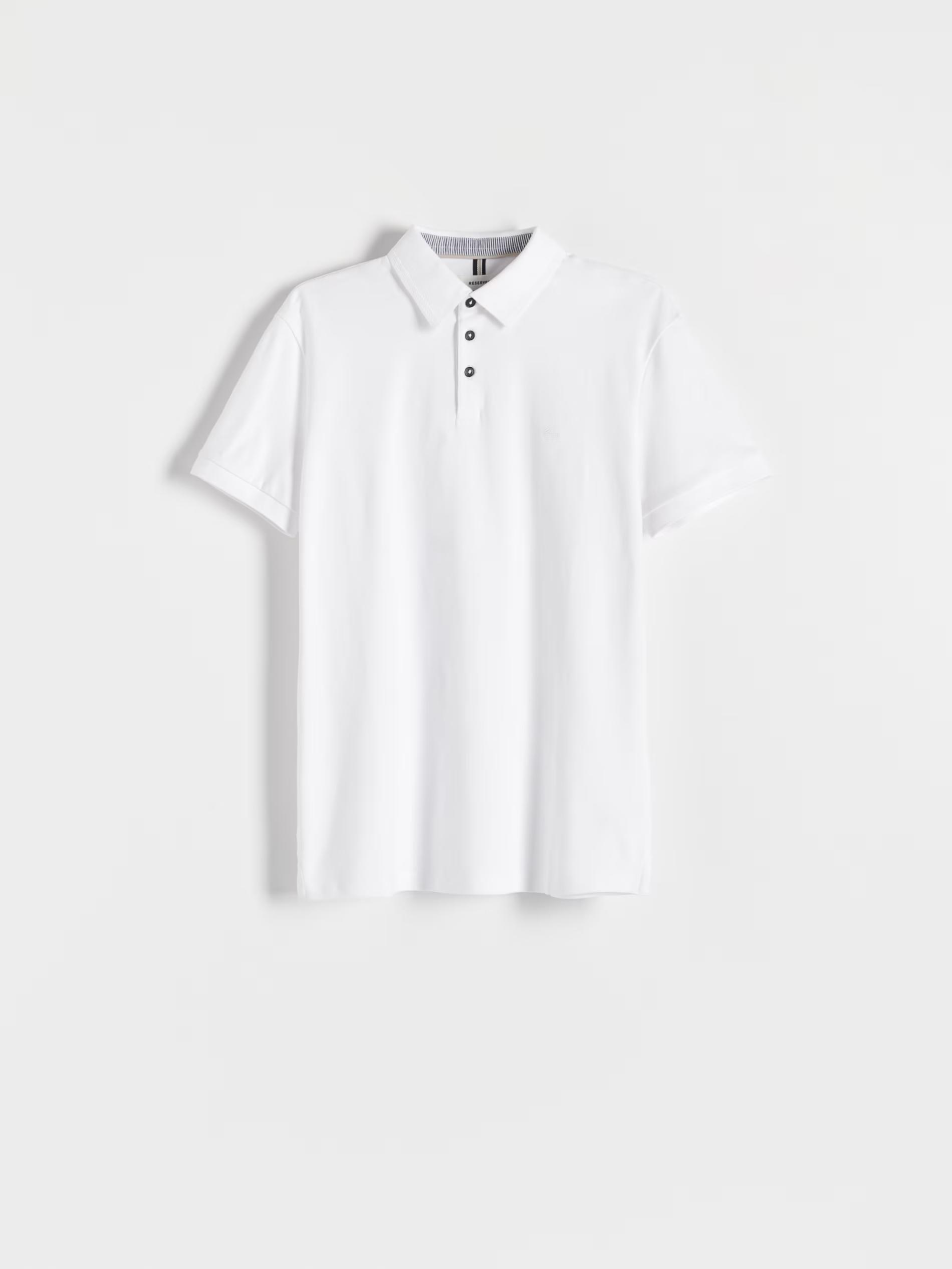 White Slim Fit Polo Shirt, , large image number 5
