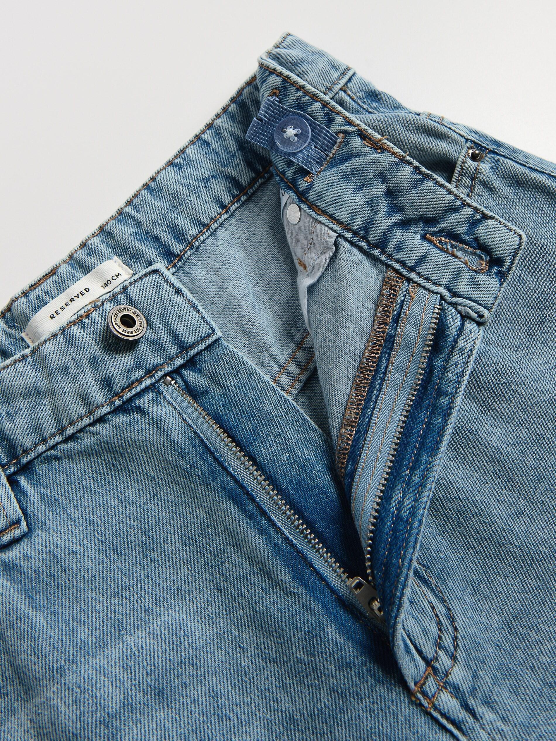 Blue Baggy Jeans With Keychain, Blue, large image number 2