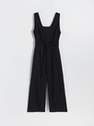 Reserved - Black Linen Blend Jumpsuit