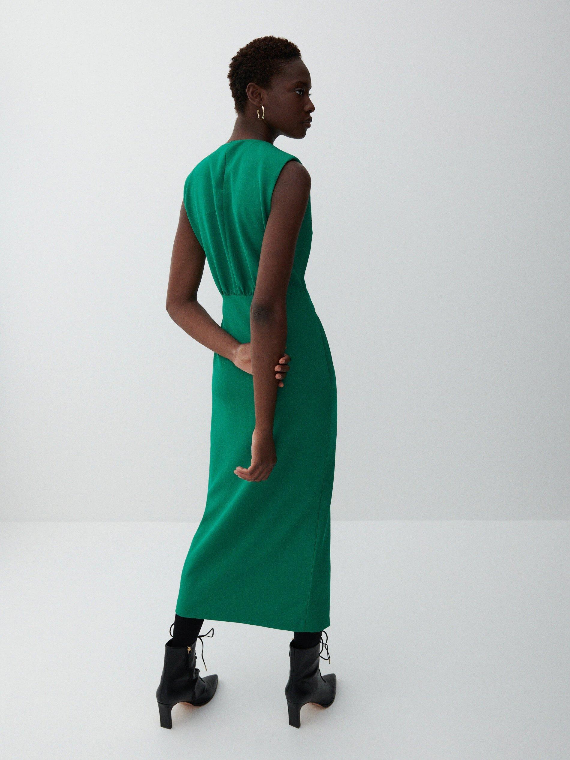 Fresh Green Midi Dress, Women, , large image number 4