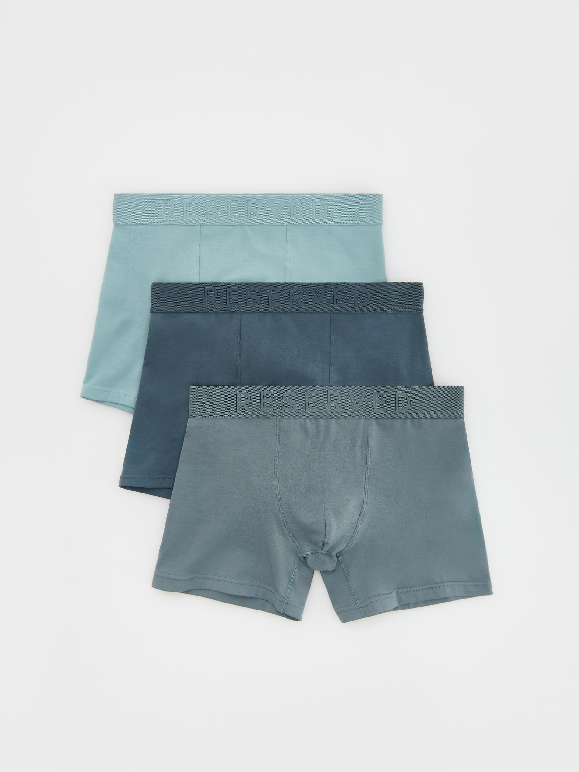DARK GREY Long boxers 3 pack, Grey, medium