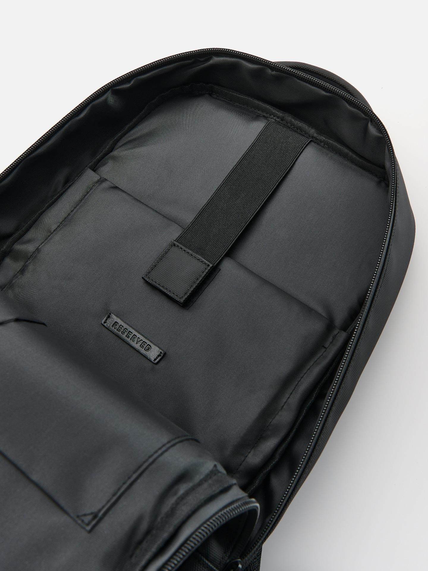 Black Backpack With Handle, Black, large image number 4