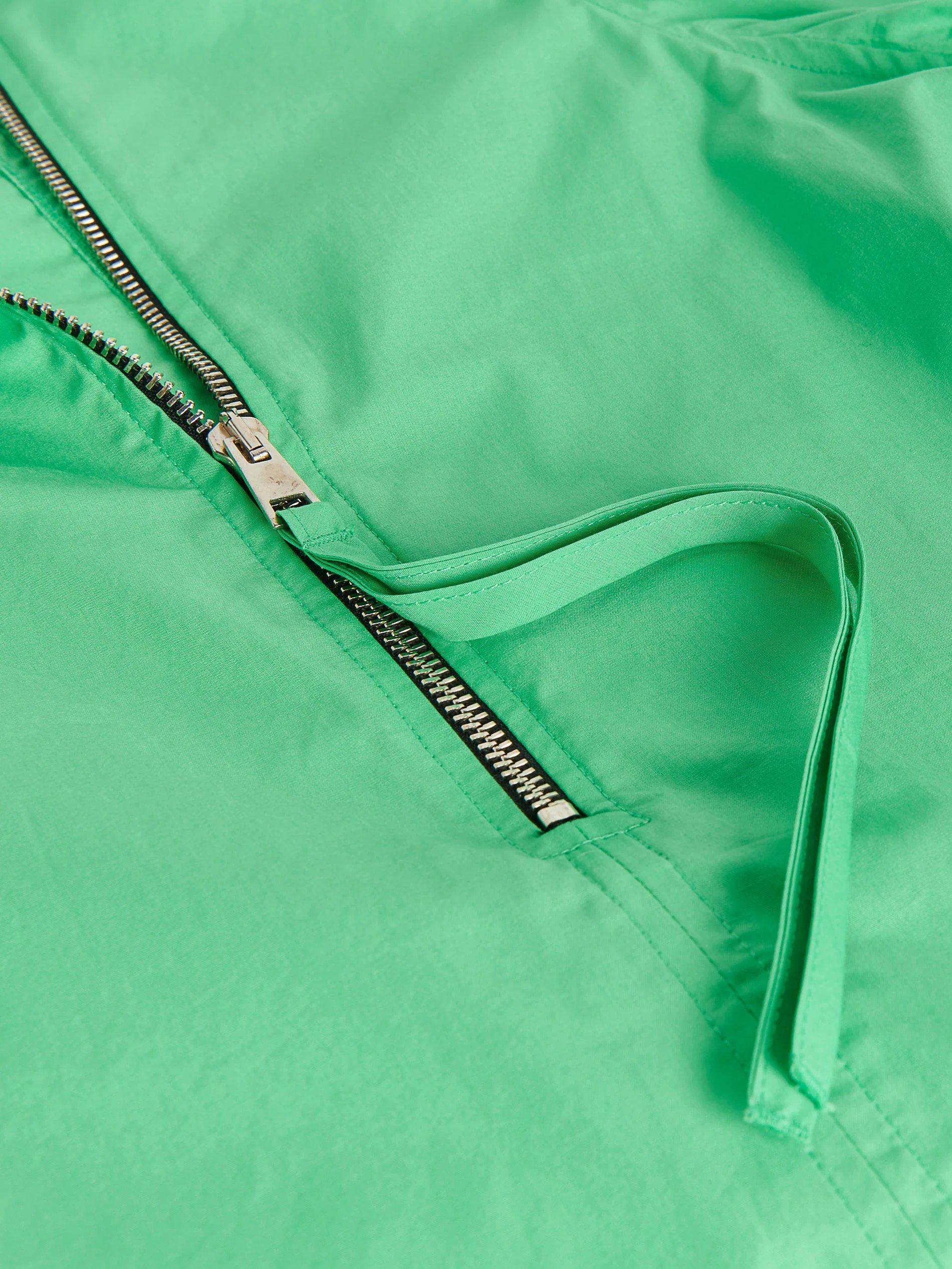 Fresh Green Cotton Mini Dress With A Slightly Extended Cut, Women, , large image number 9