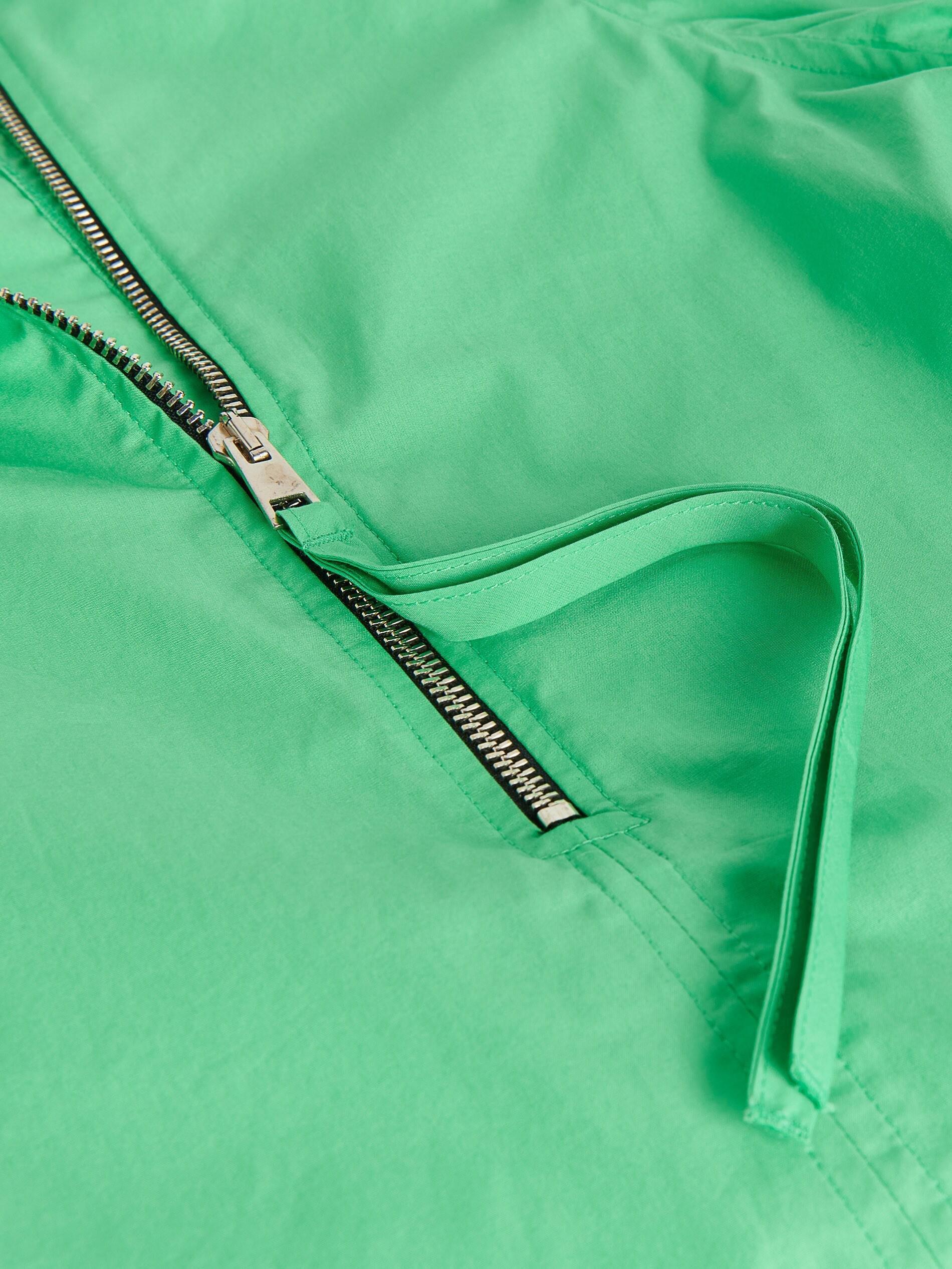 Fresh Green Cotton Mini Dress With A Slightly Extended Cut, Women, , large image number 11