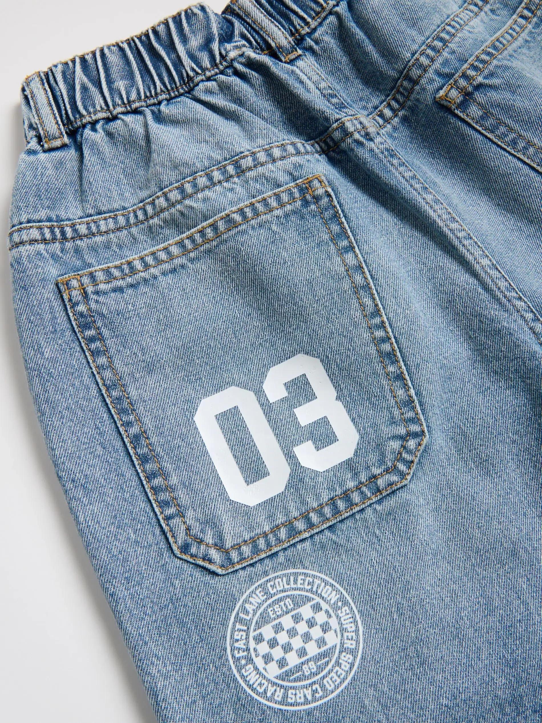 Blue Baggy Fit Jeans, Blue, medium