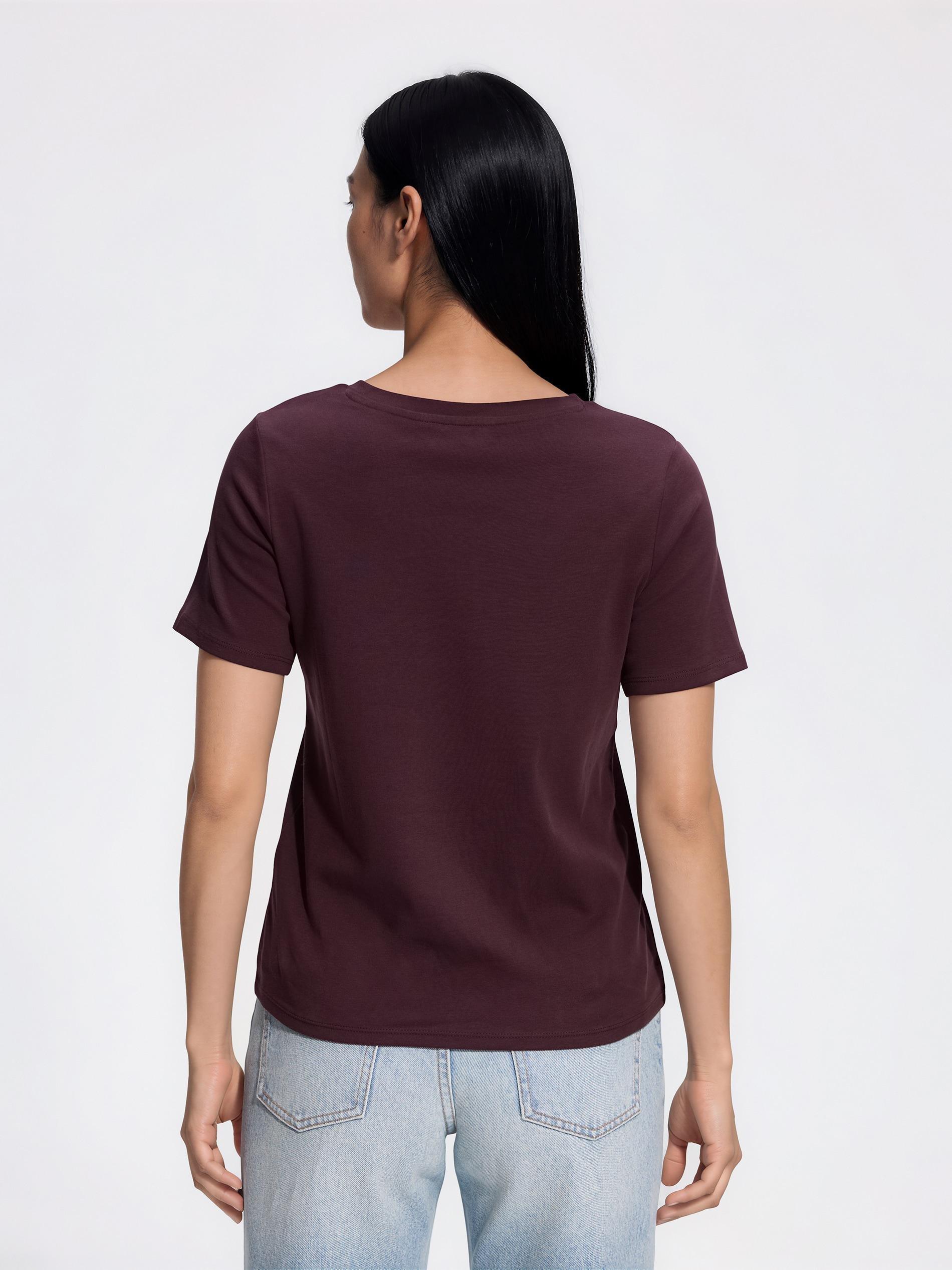 Brown Cotton T-Shirt, Brown, medium
