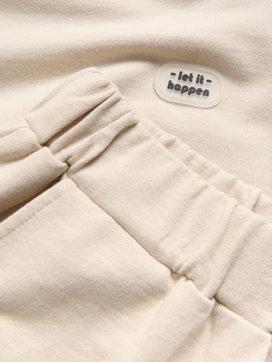 Beige Jogging Top & Shorts, Kids Boy, , large image number 2