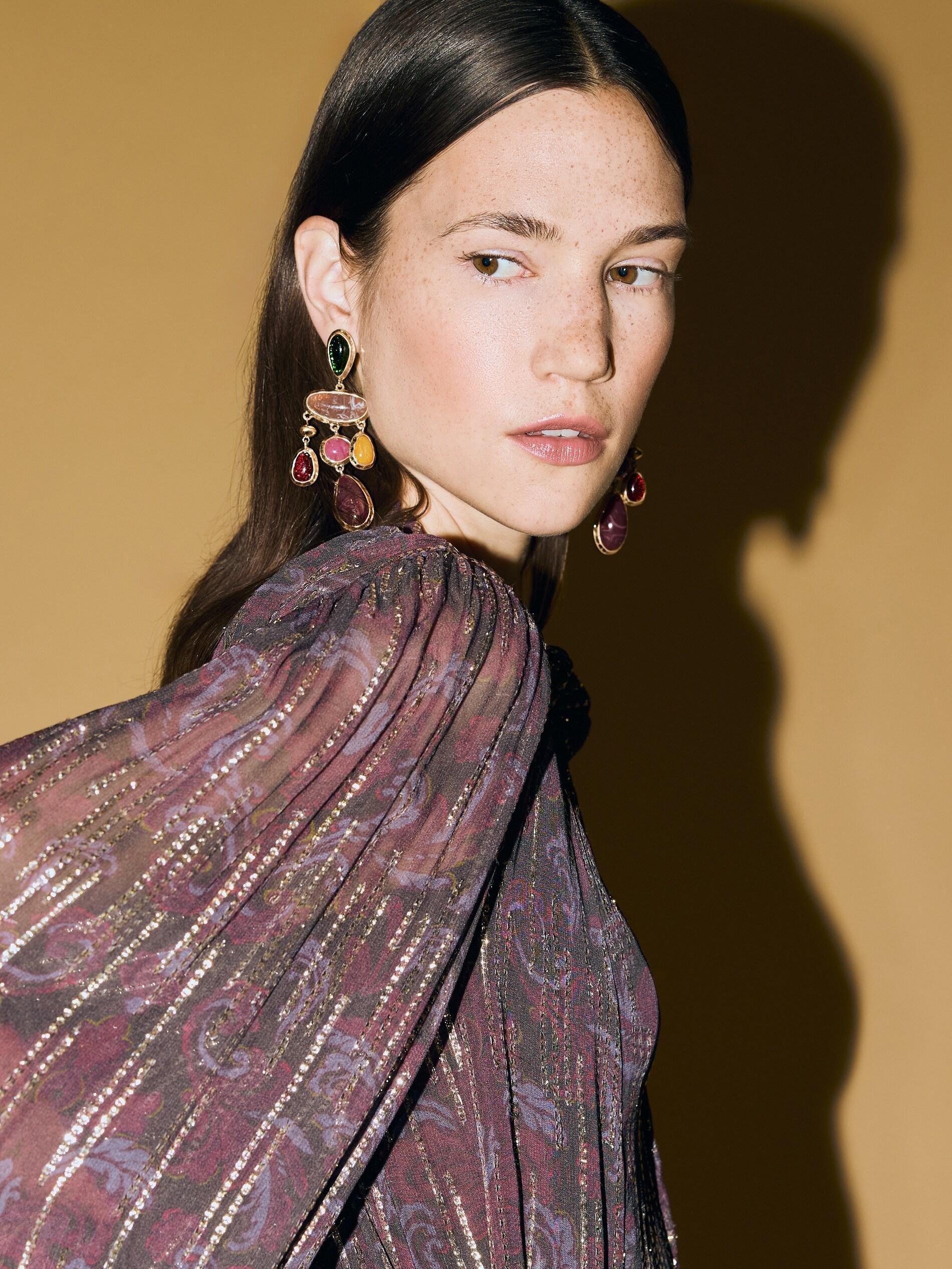 Multicolor Dangle Earrings, Multicolor, large image number 0