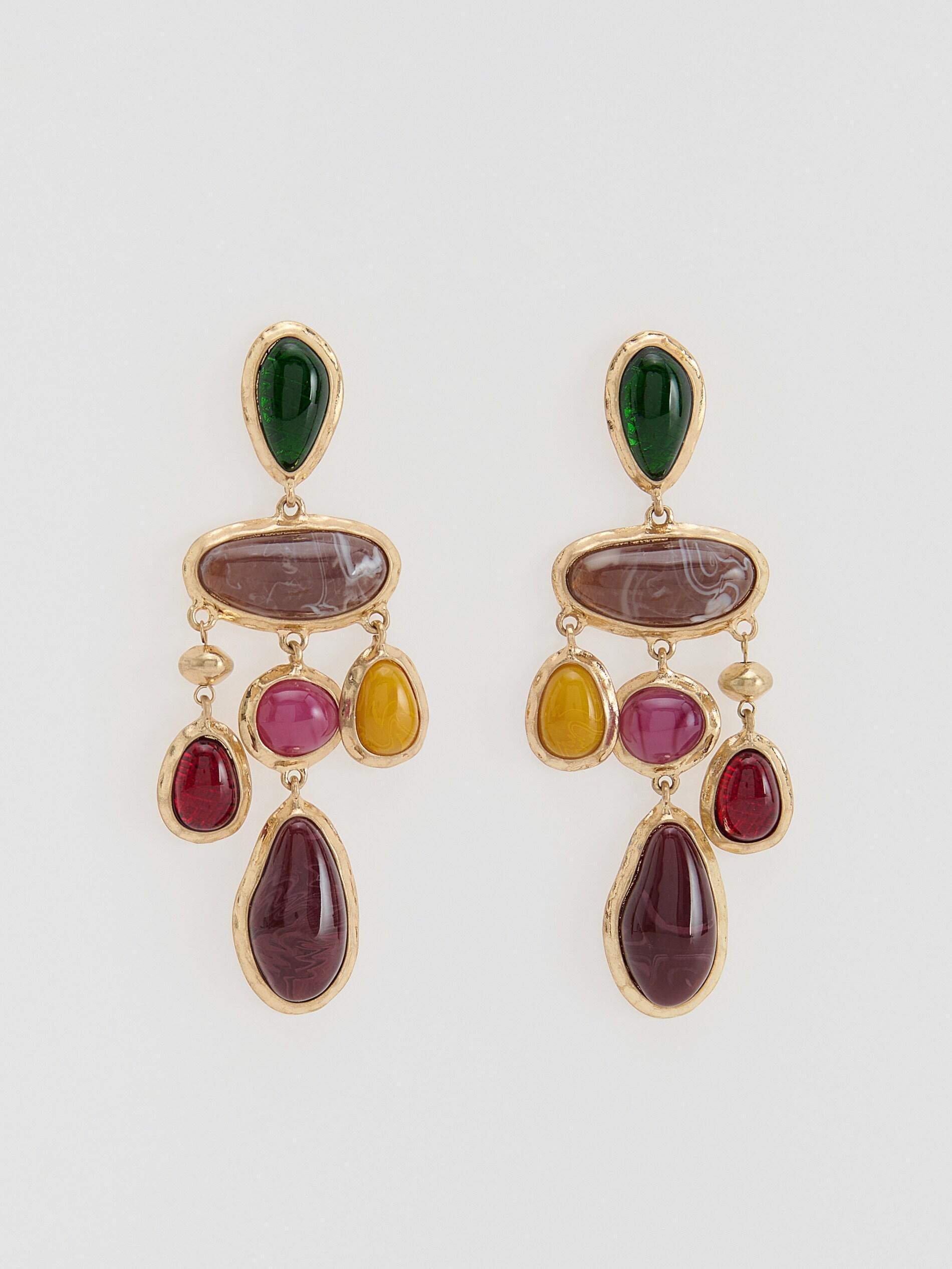 Multicolor Dangle Earrings, Multicolor, large image number 1