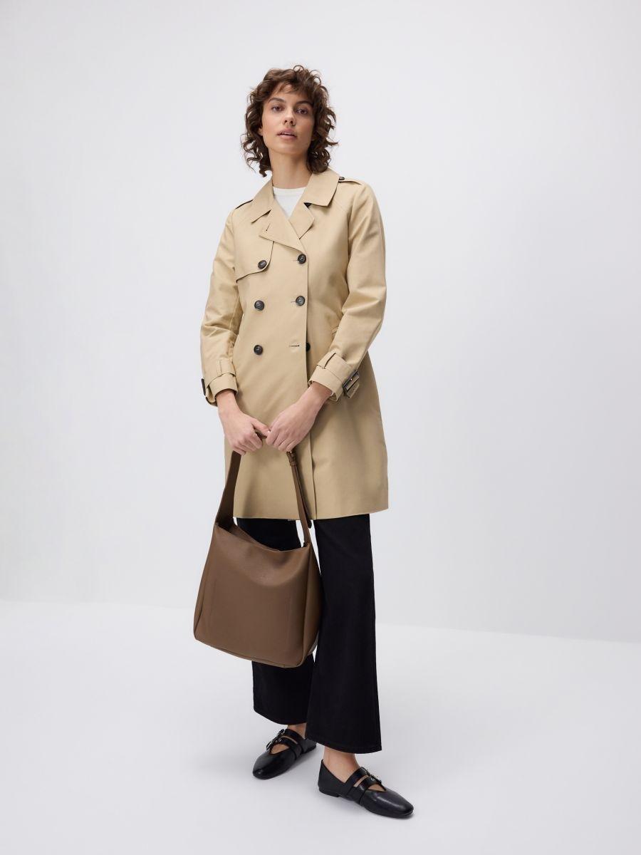 Brown Large Shoulder Bag, Brown, large image number 0