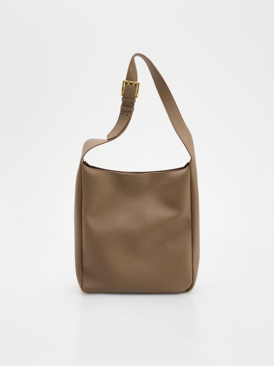 Brown Large Shoulder Bag, Brown, large image number 2