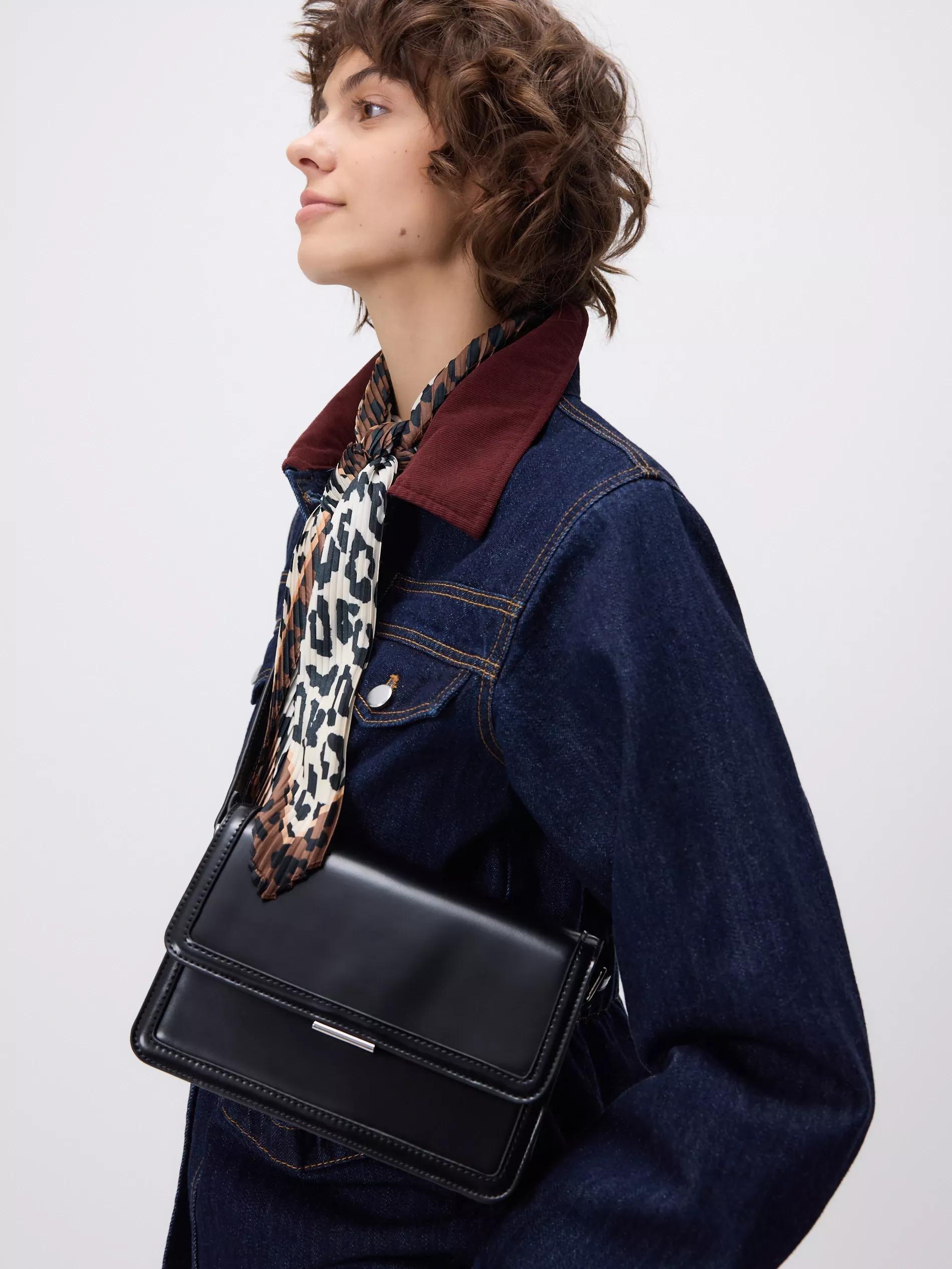 Black Crossbody Bag, Black, large image number 1