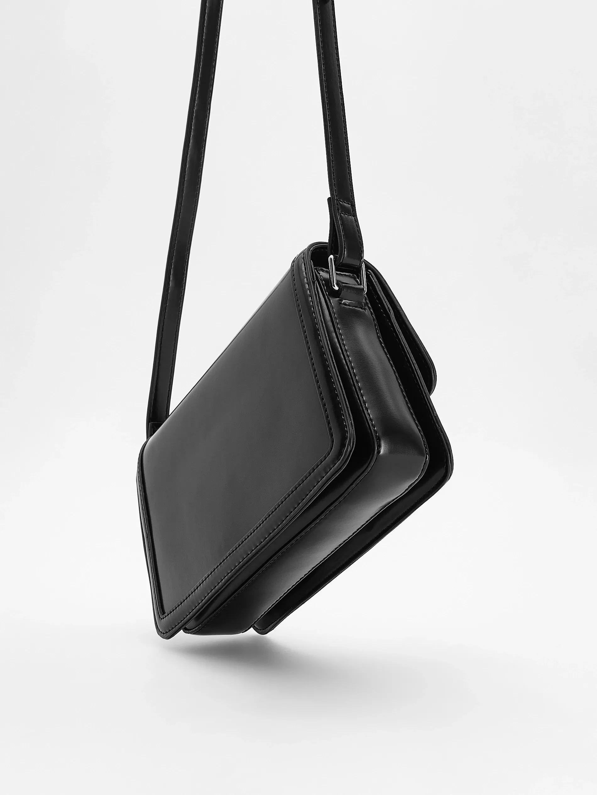 Black Crossbody Bag, Black, large image number 3