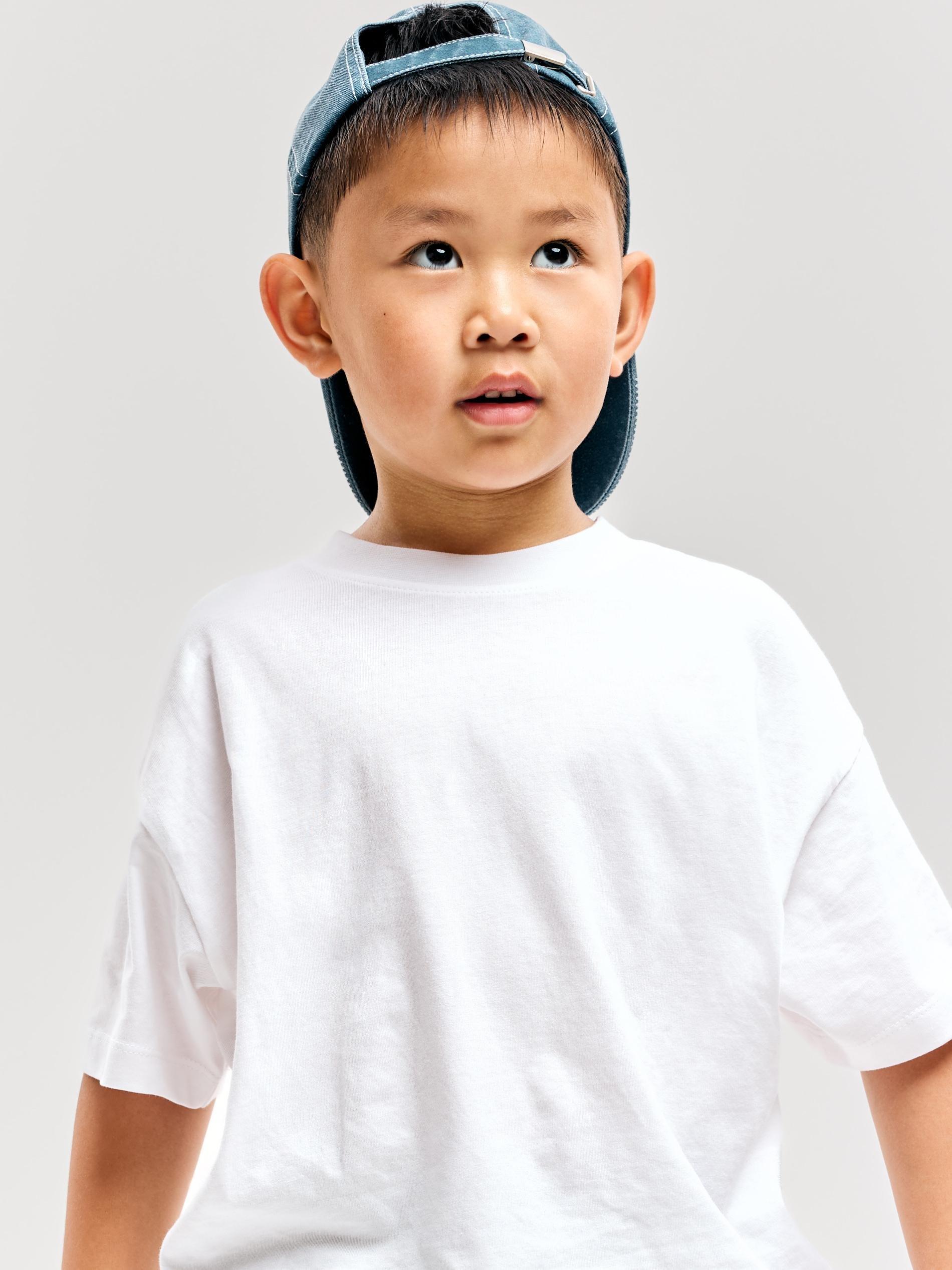 White Cotton T-Shirts 2 Pack, White, medium