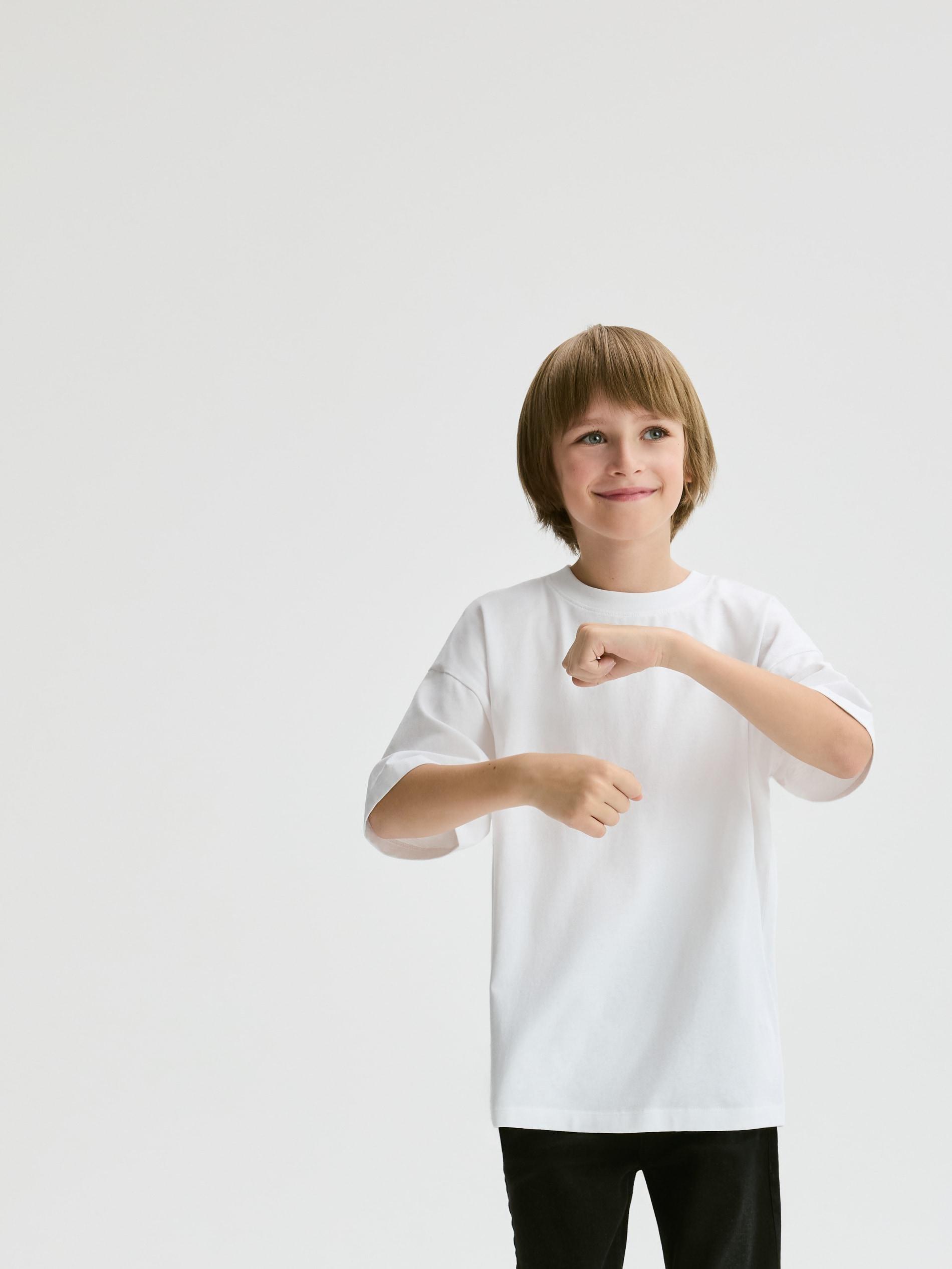 White Cotton T-Shirts 2 Pack, White, large image number 4