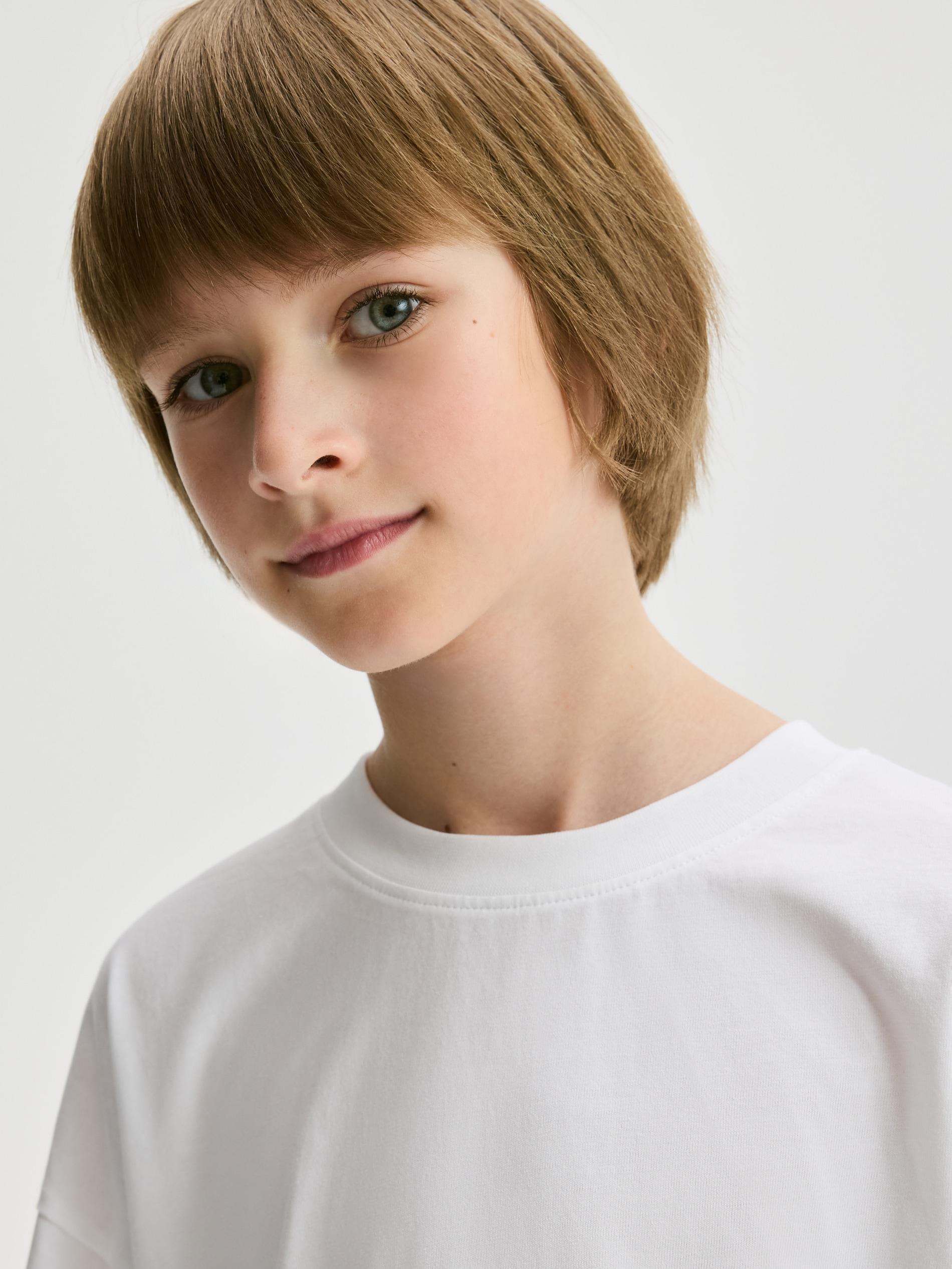 White Cotton T-Shirts 2 Pack, White, large image number 5