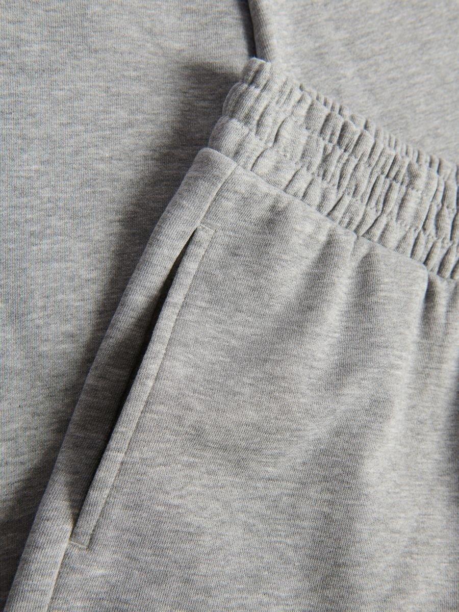 Grey Sweatpants With Cuffs, Light grey, large image number 0