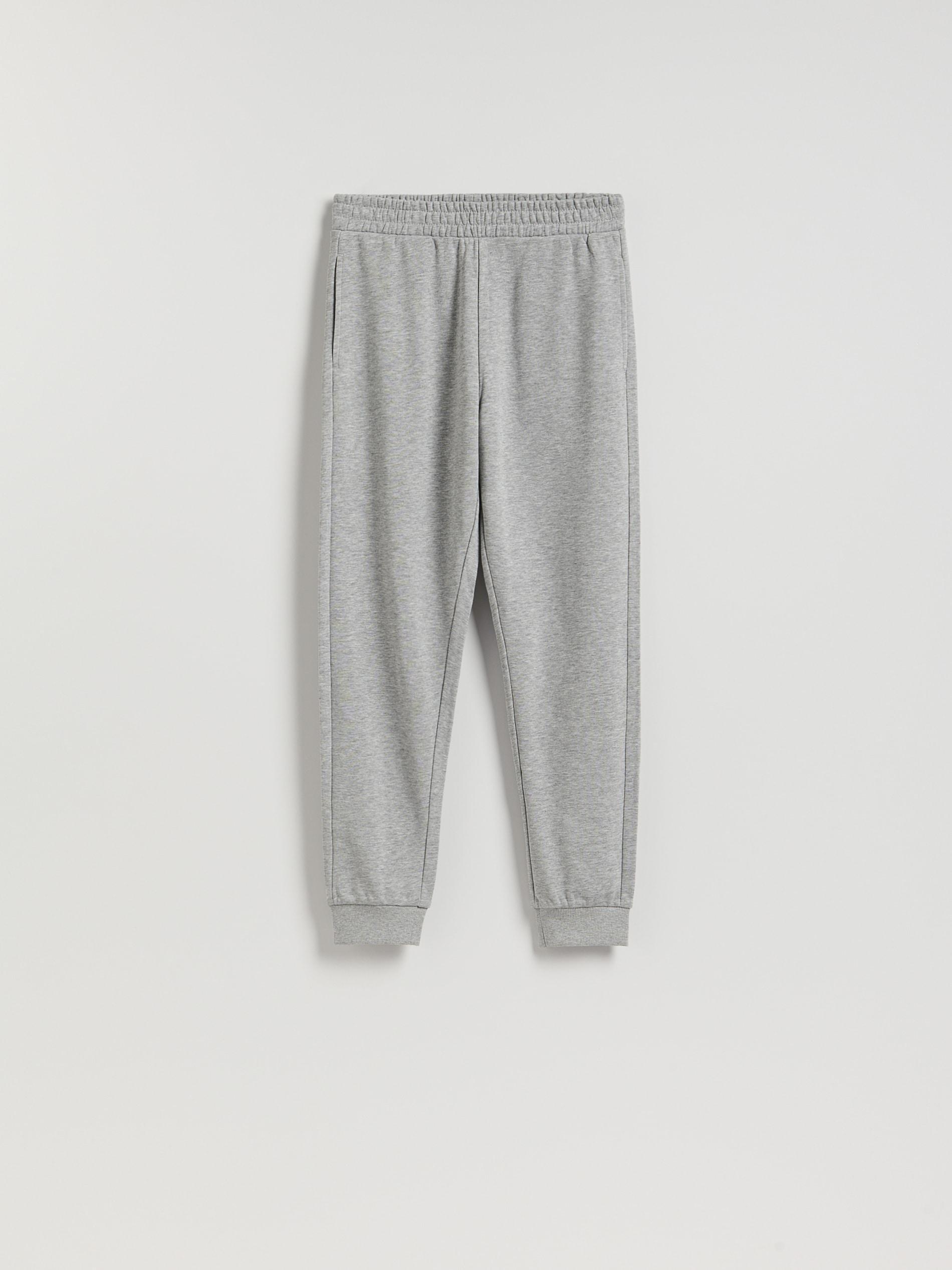 Grey Sweatpants With Cuffs, Light grey, large image number 2