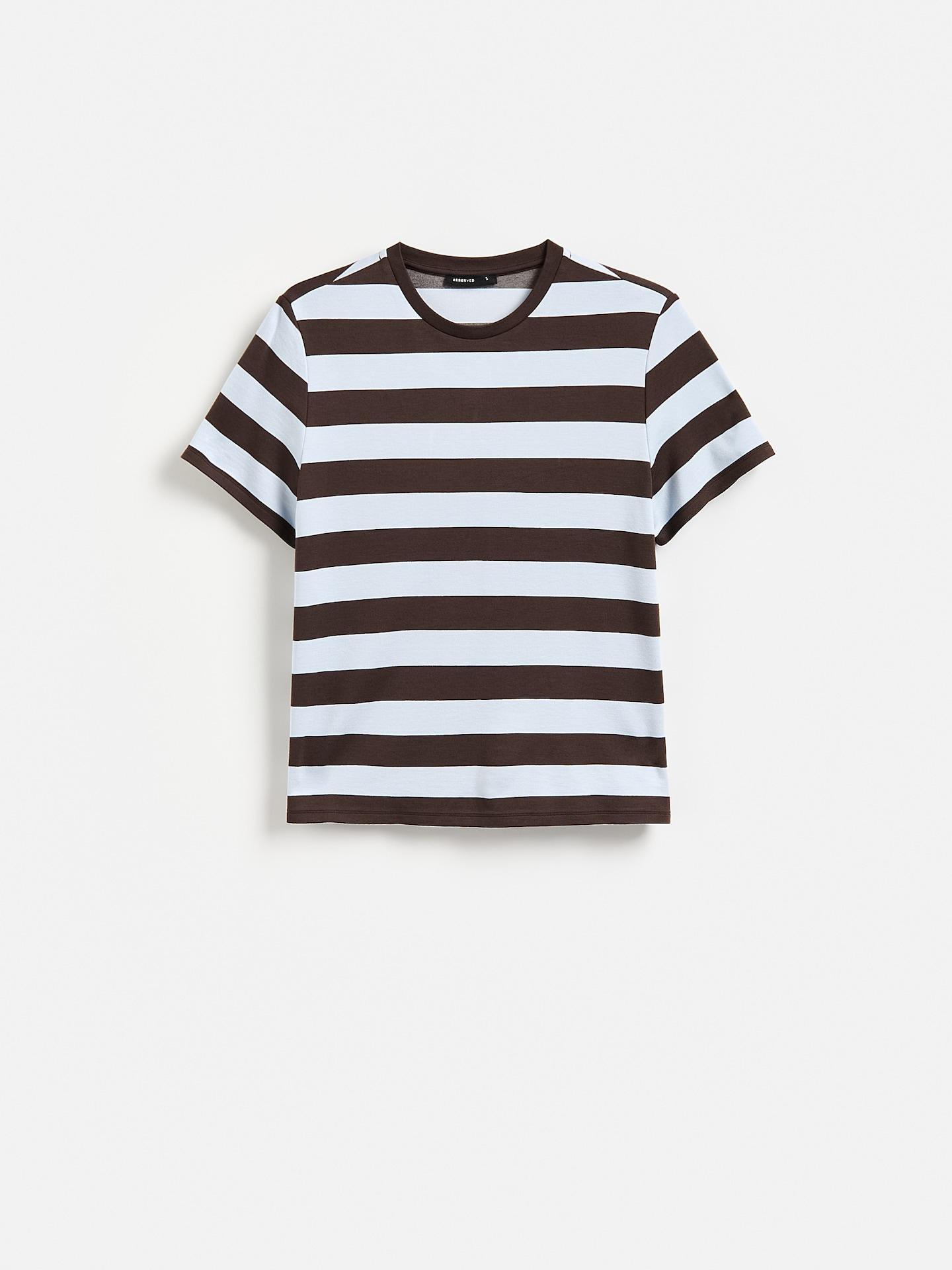 Brown T-Shirt With Viscose Blend, Brown, large image number 3