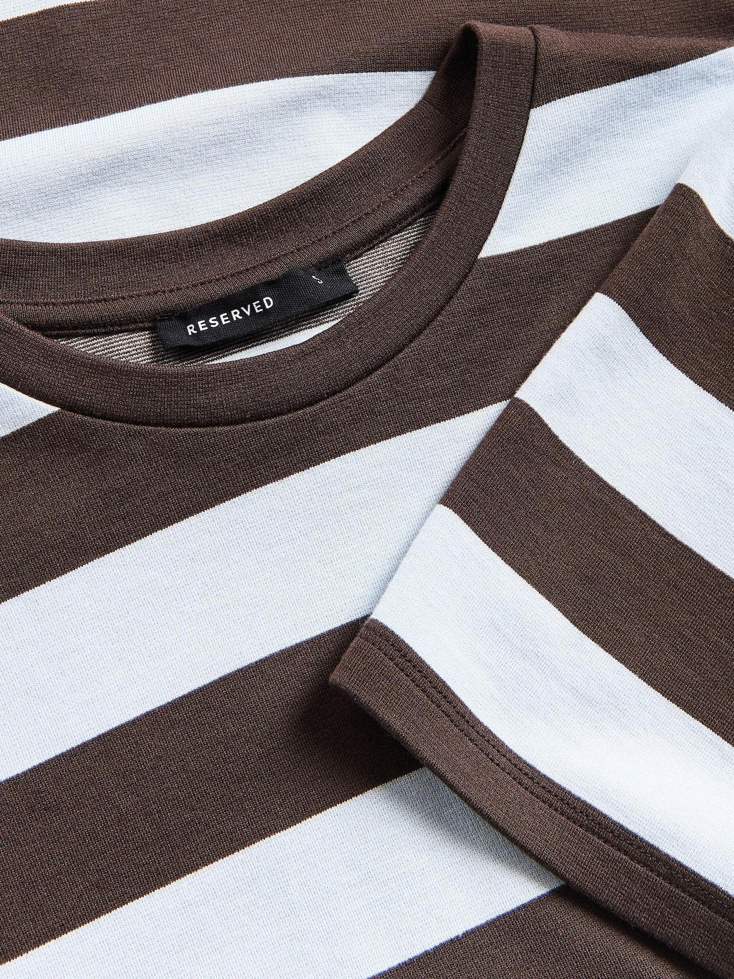 Brown T-Shirt With Viscose Blend, Brown, large image number 4