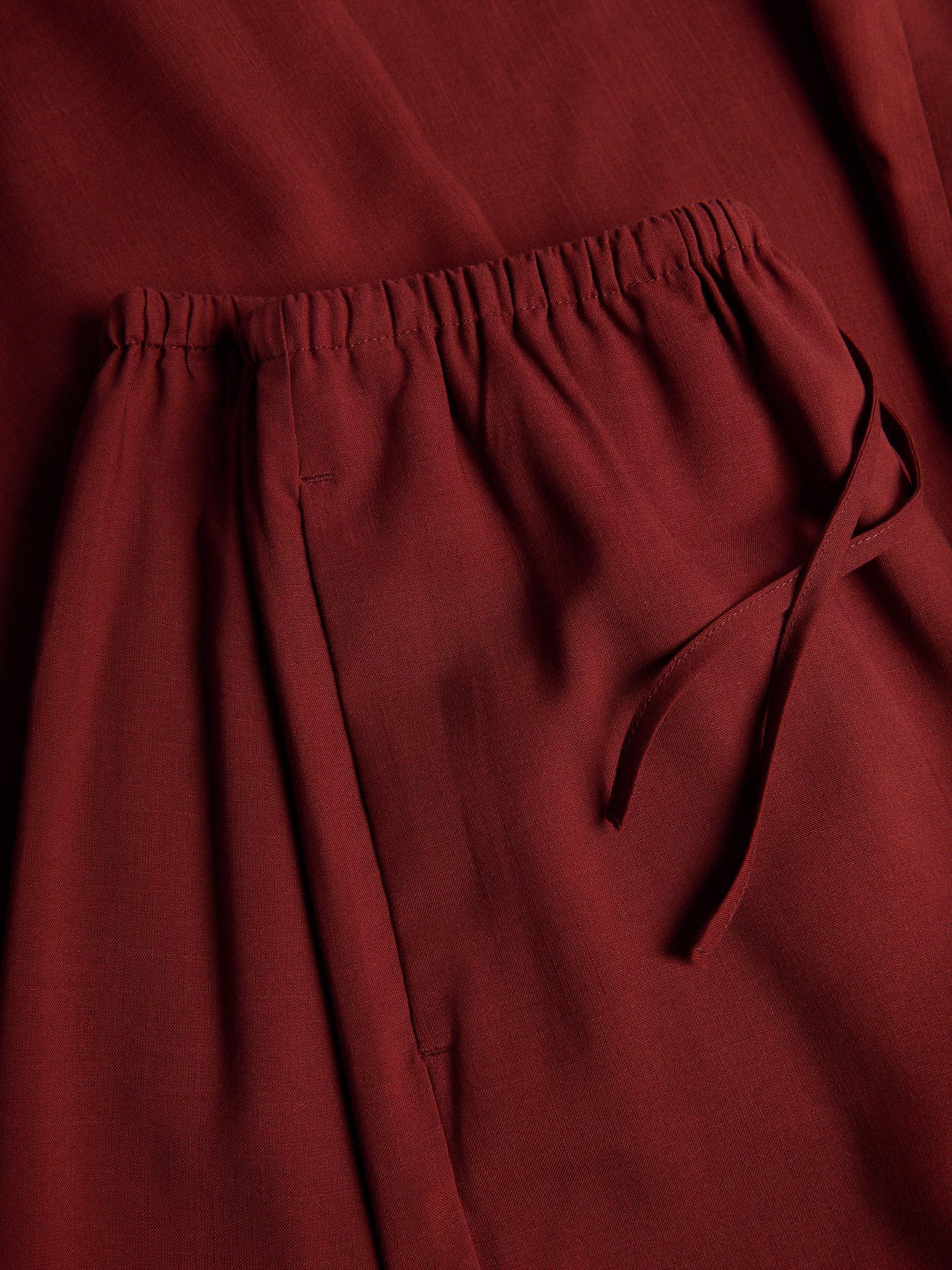 Red Lyocell Trousers, Burgundy, large image number 1