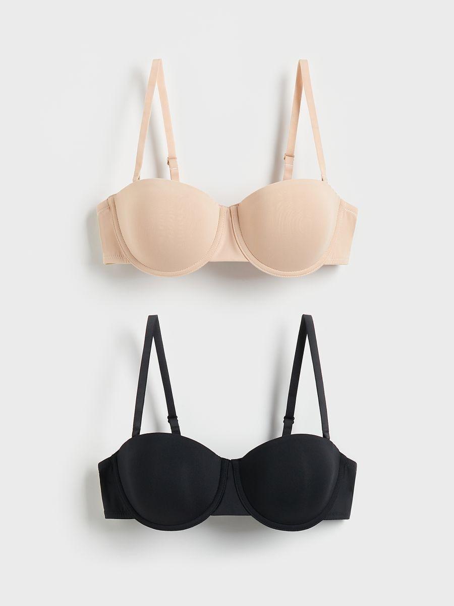 Black Multi Bra, , large image number 0