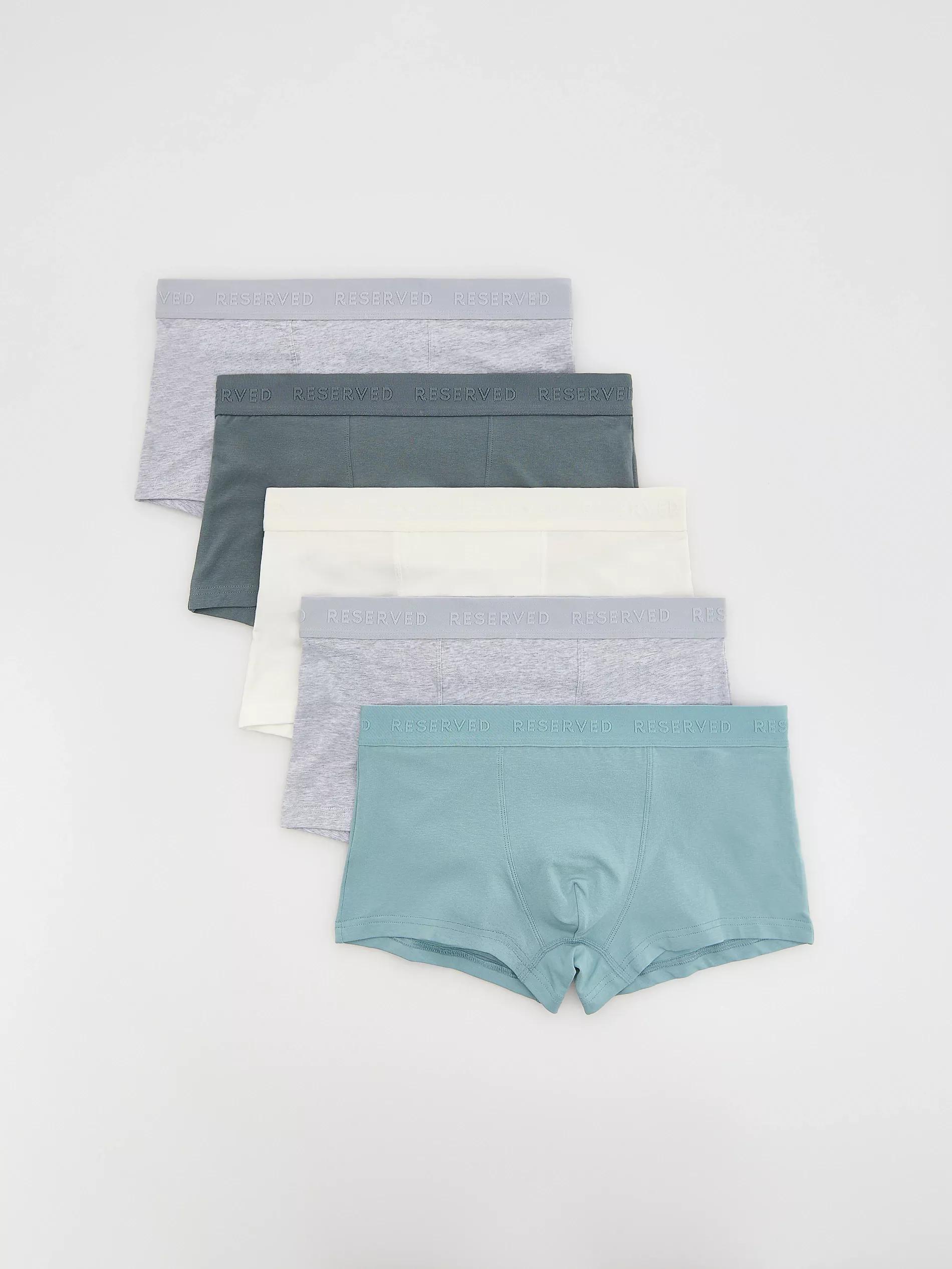 LIGHT GREY Classic boxers 5 pack, Light grey, medium