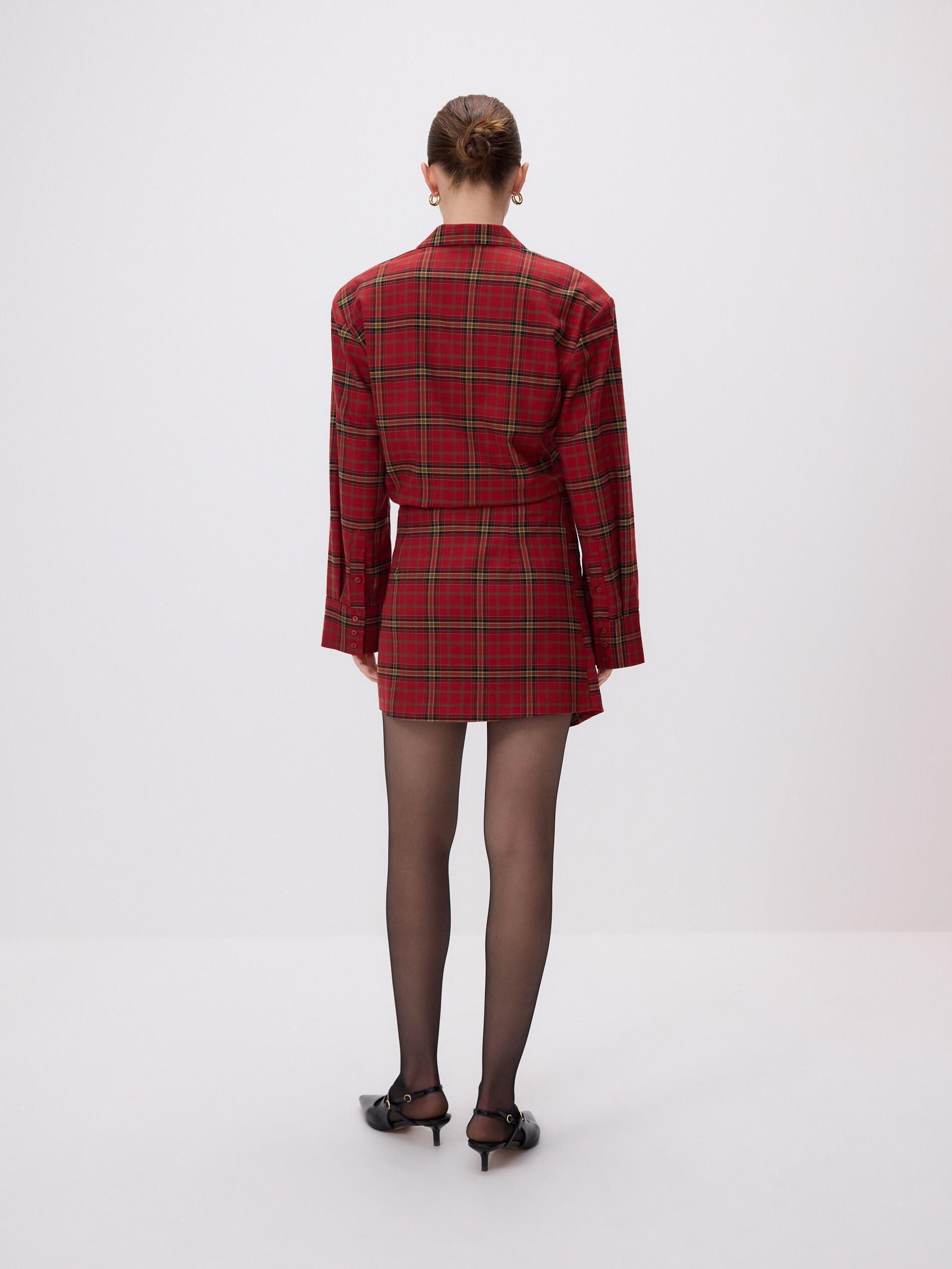 MULTICOLOR Check mini skirt, Multicolor, large image number 3