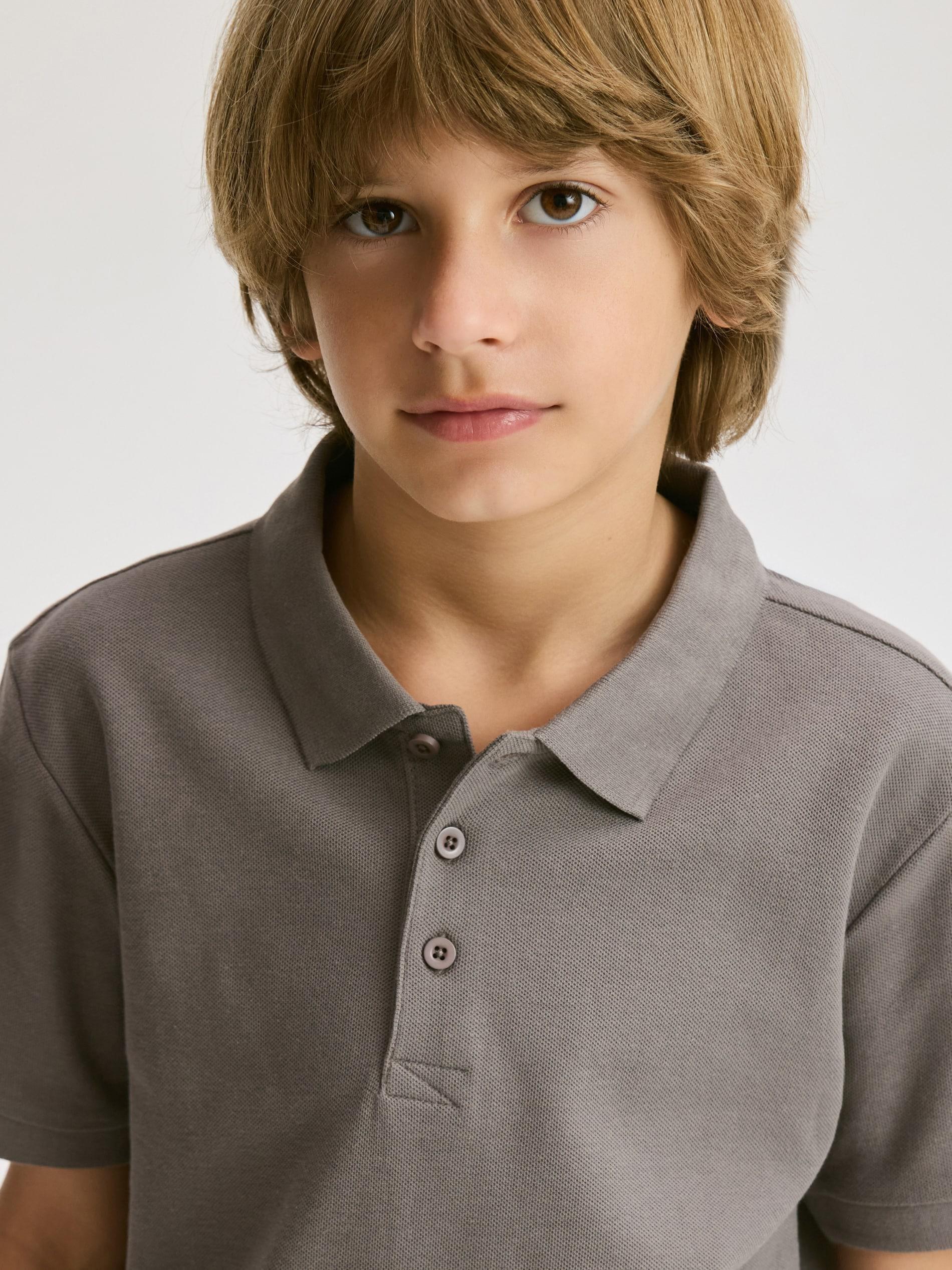 Beige Polo Shirt, Beige, large image number 0