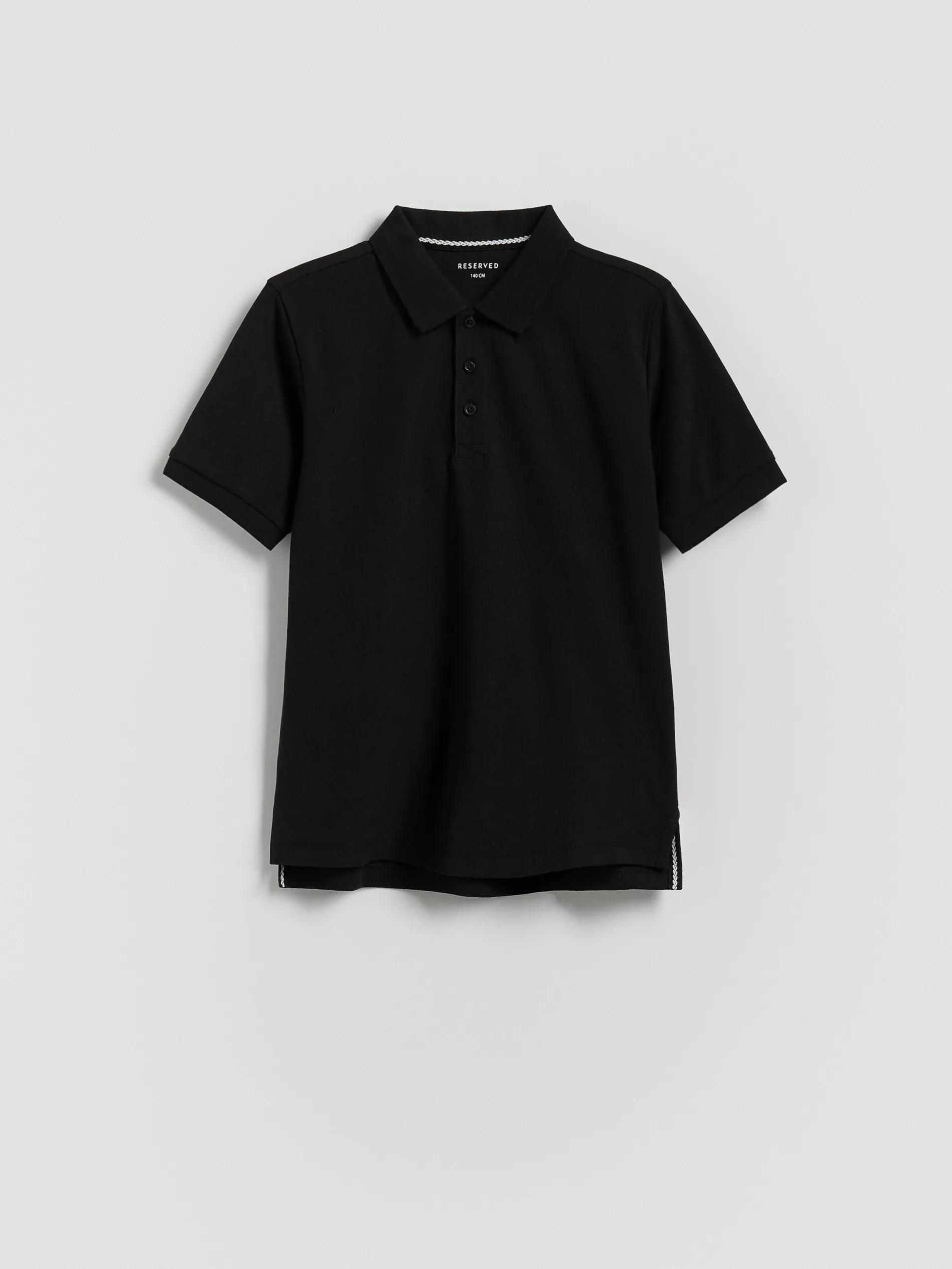 Black Polo Shirt, Black, medium