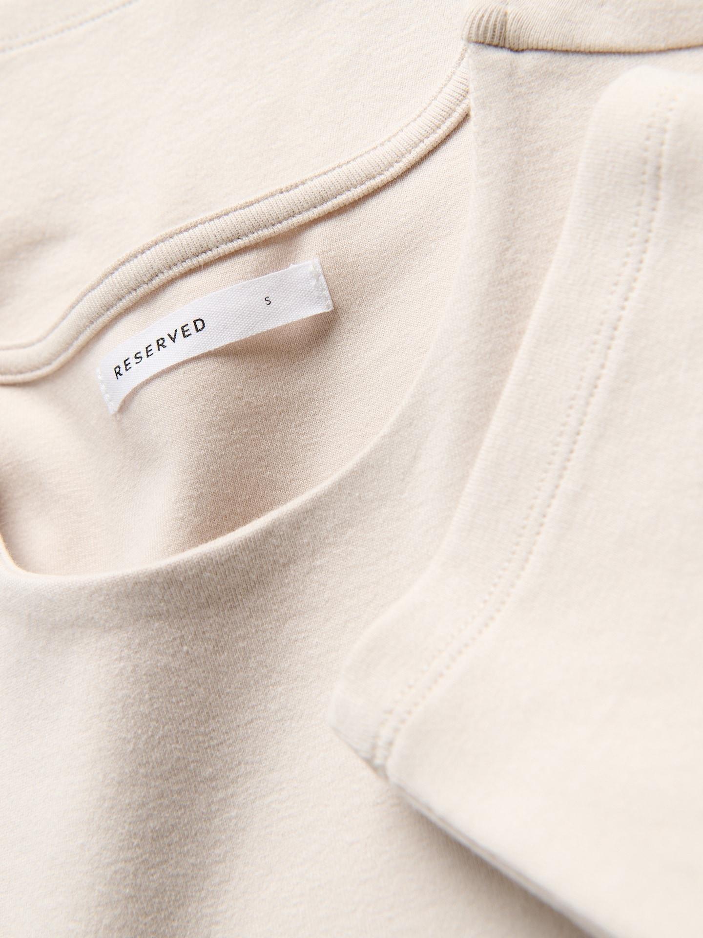 Beige Cotton Rich T-Shirt, Beige, medium