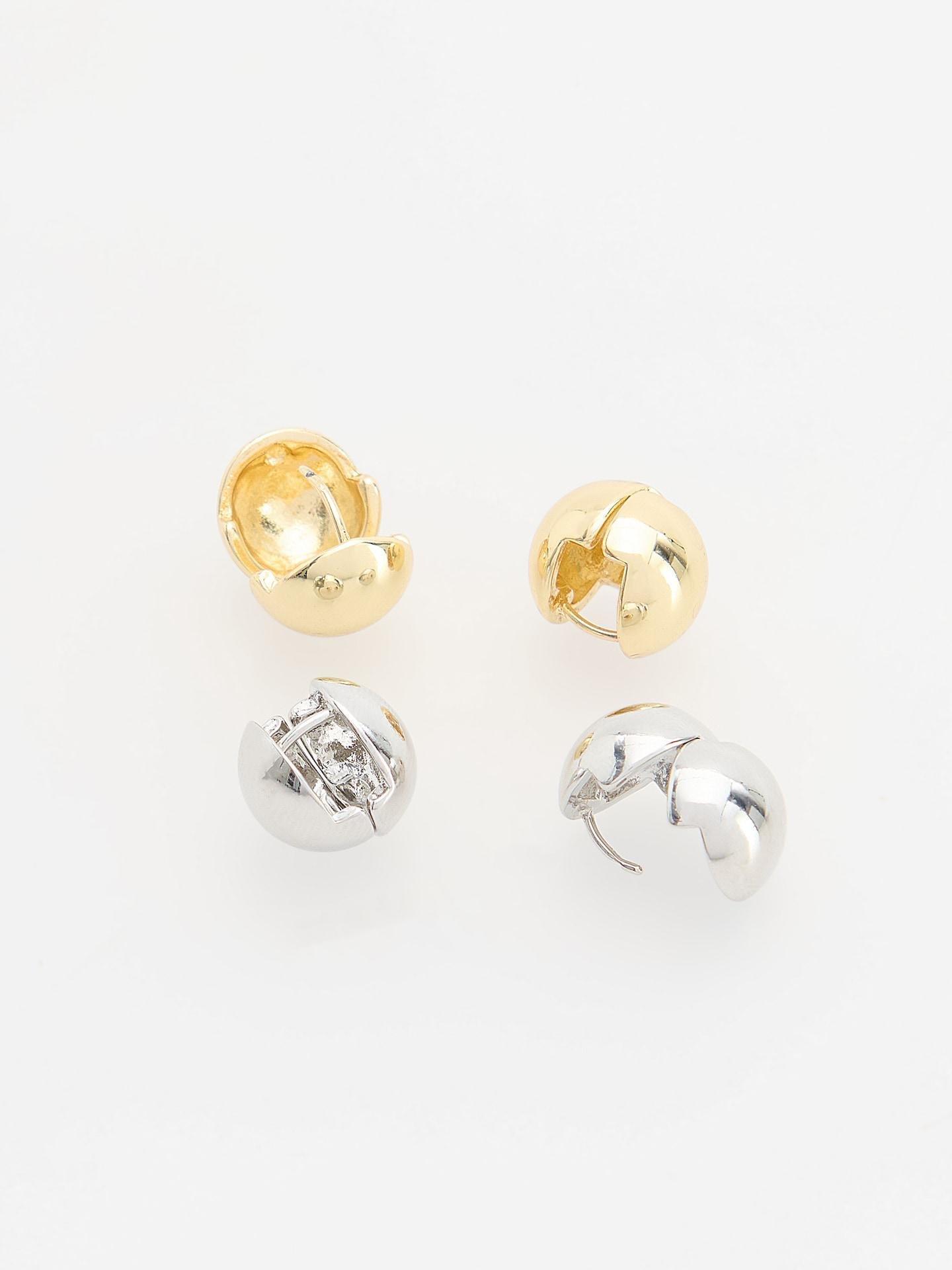 Multicolour Earring Set 2-Pack, Multicolor, medium