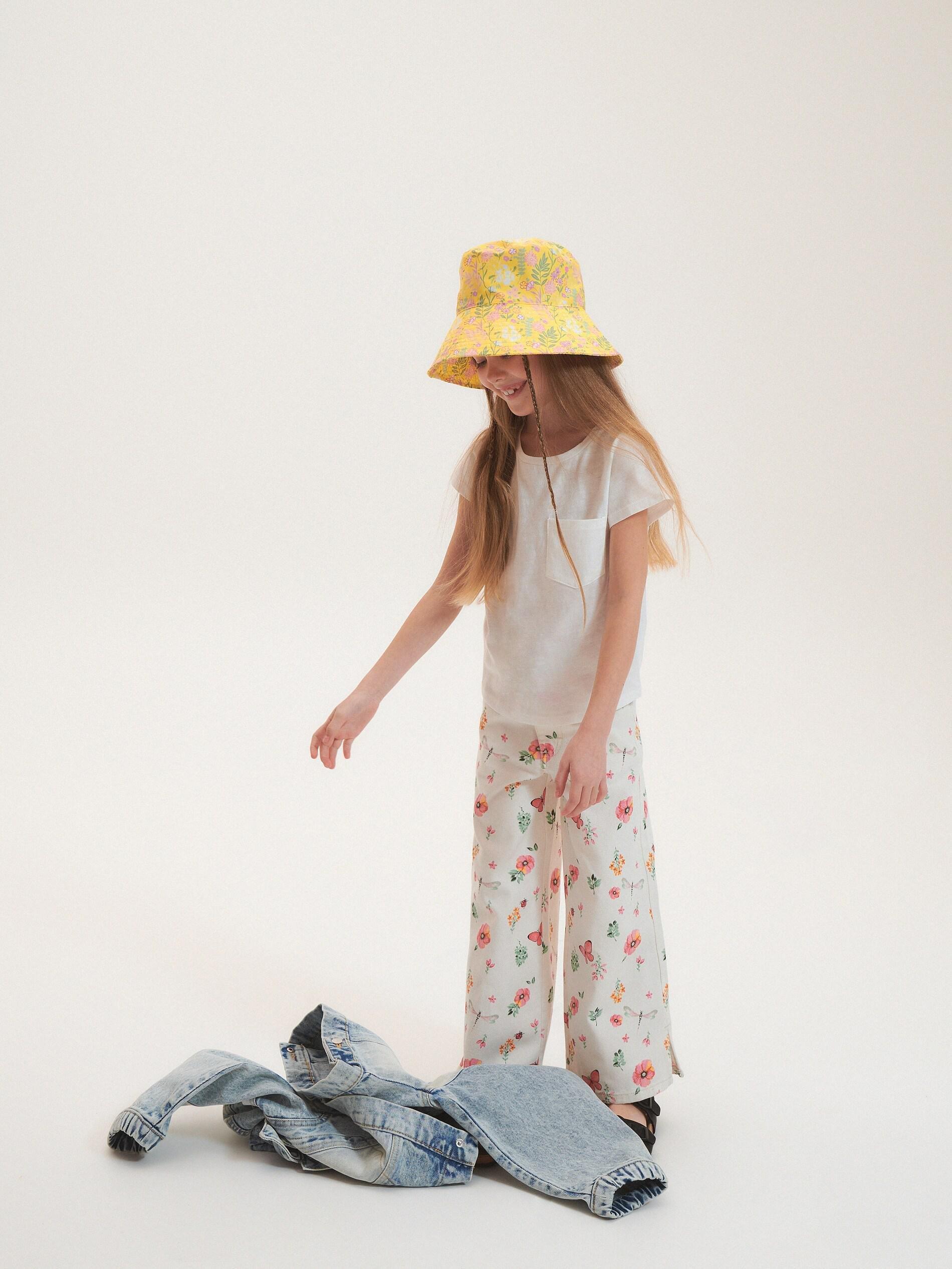 Cream T-Shirt, Kids Girl, , large image number 0