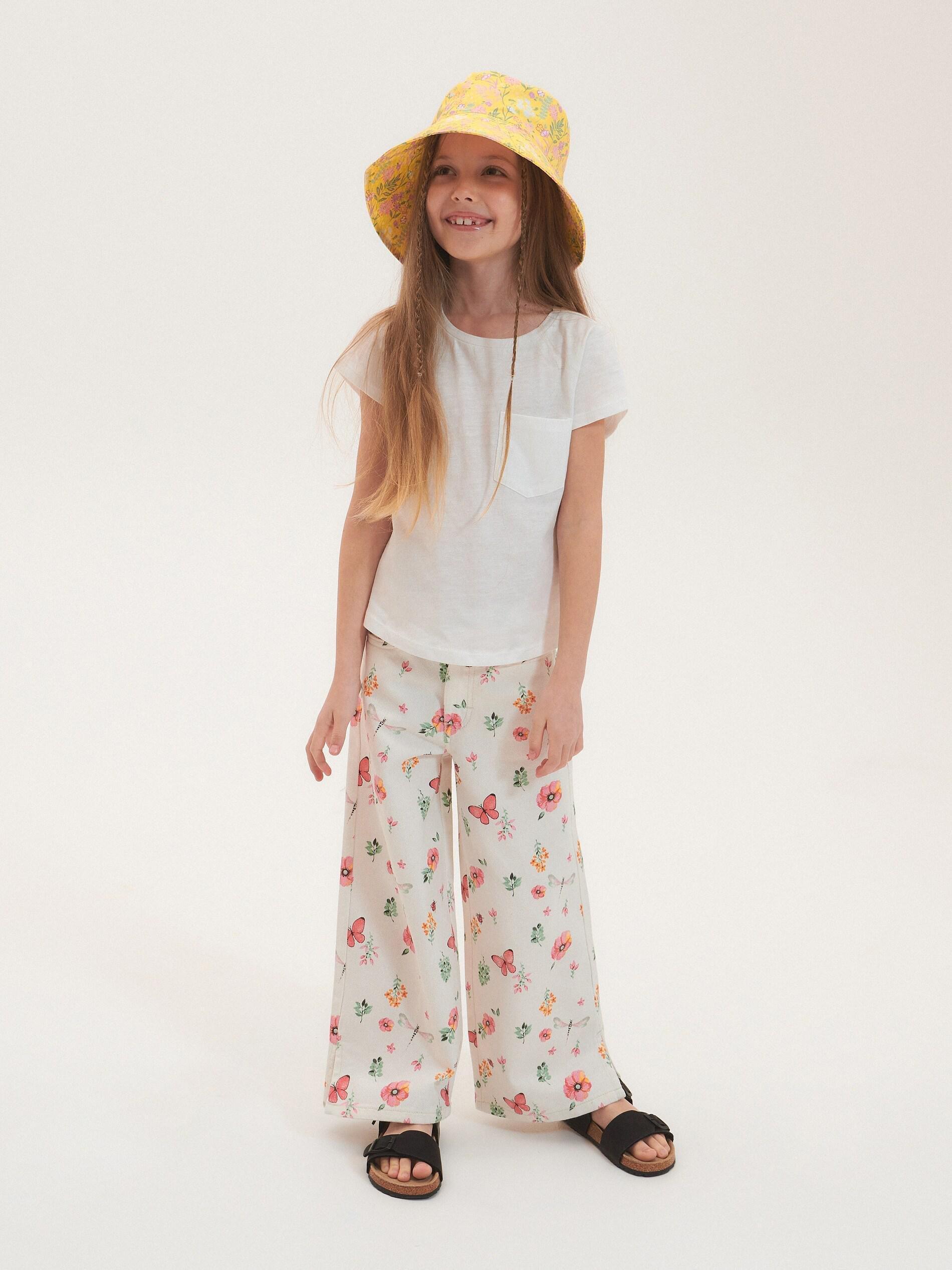 Cream T-Shirt, Kids Girl, , large image number 2