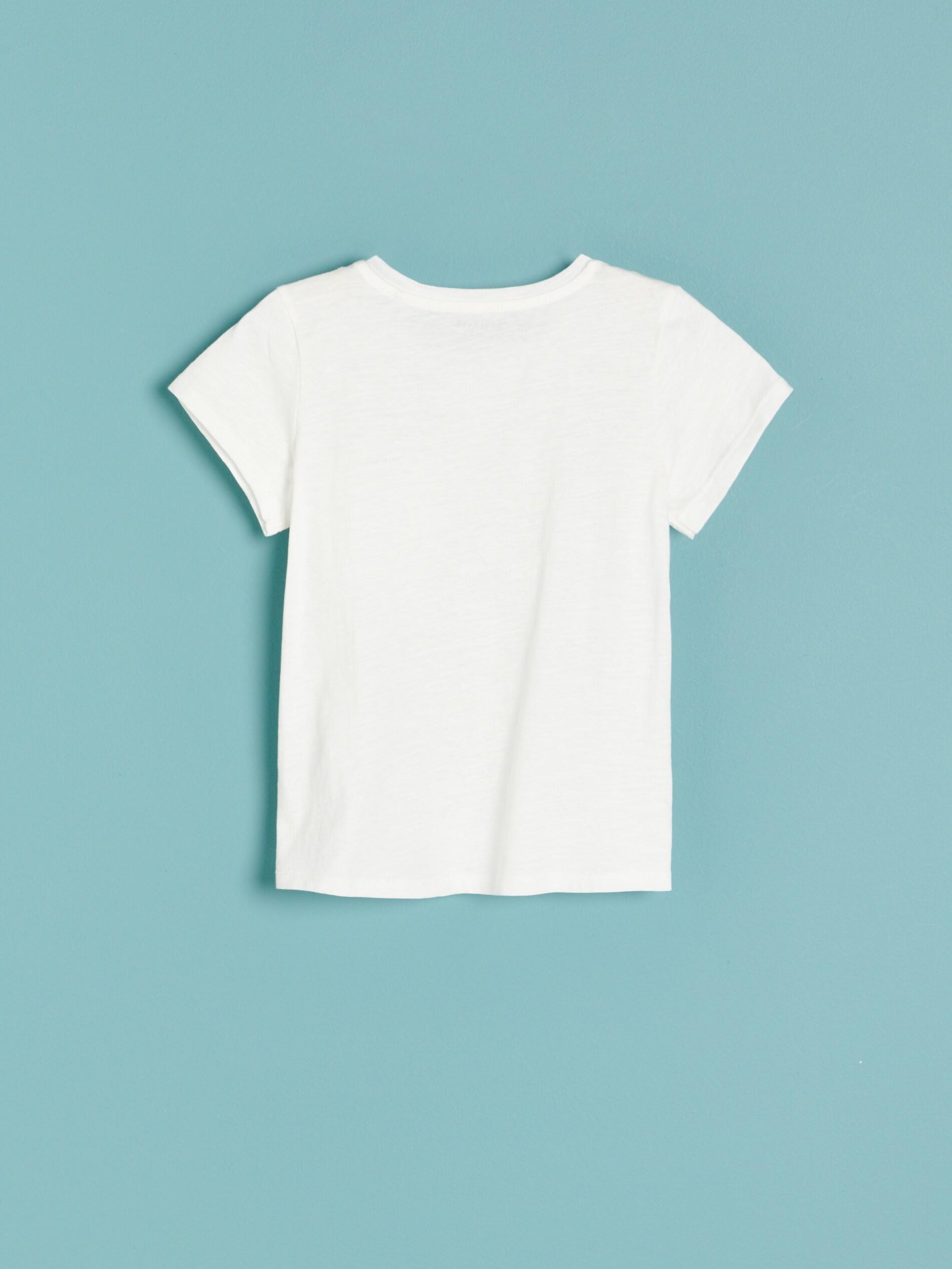 Cream T-Shirt, Kids Girl, , large image number 4