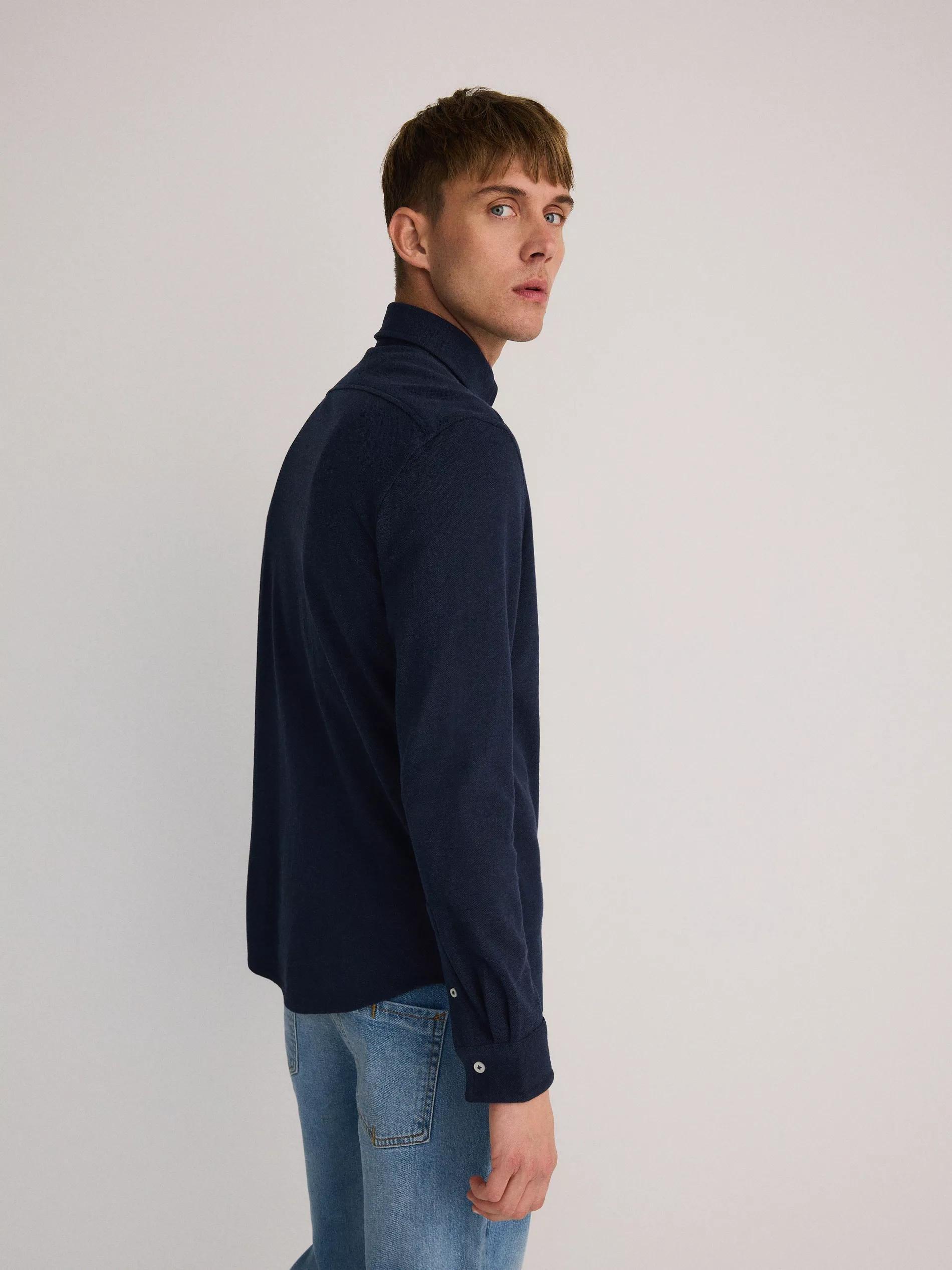 Navy Collared Shirt, , large image number 3