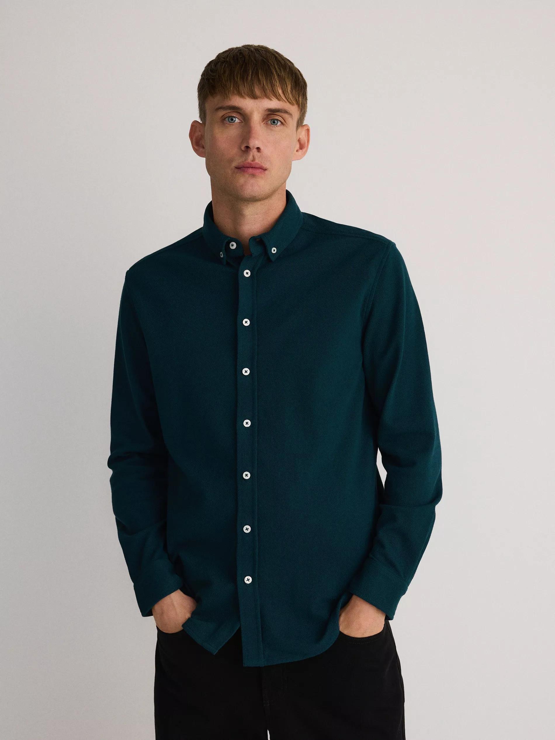 Green Collared Shirt, , large image number 0