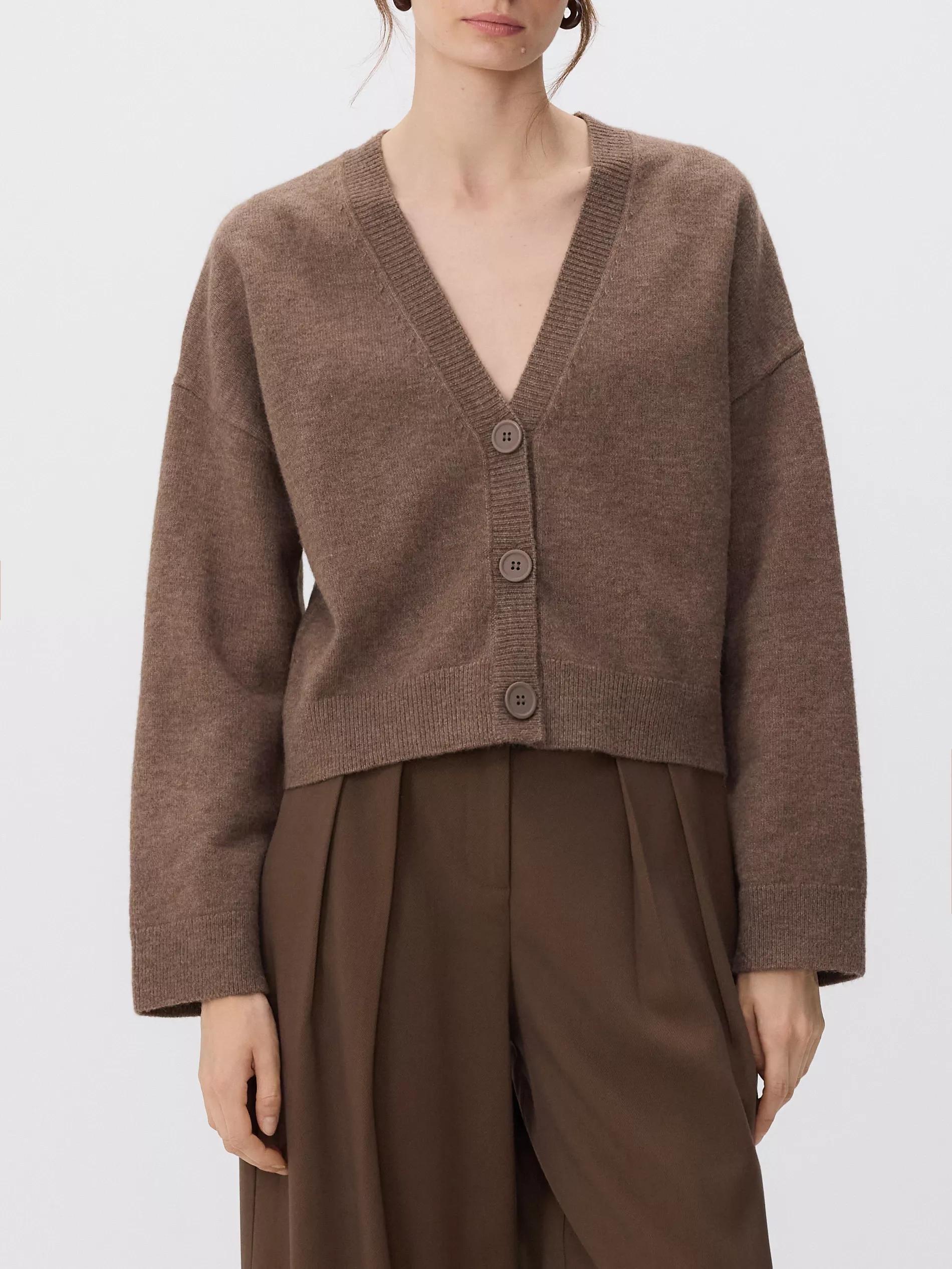 COFFEE Zipped cardigan, 7401_84M, large image number 1